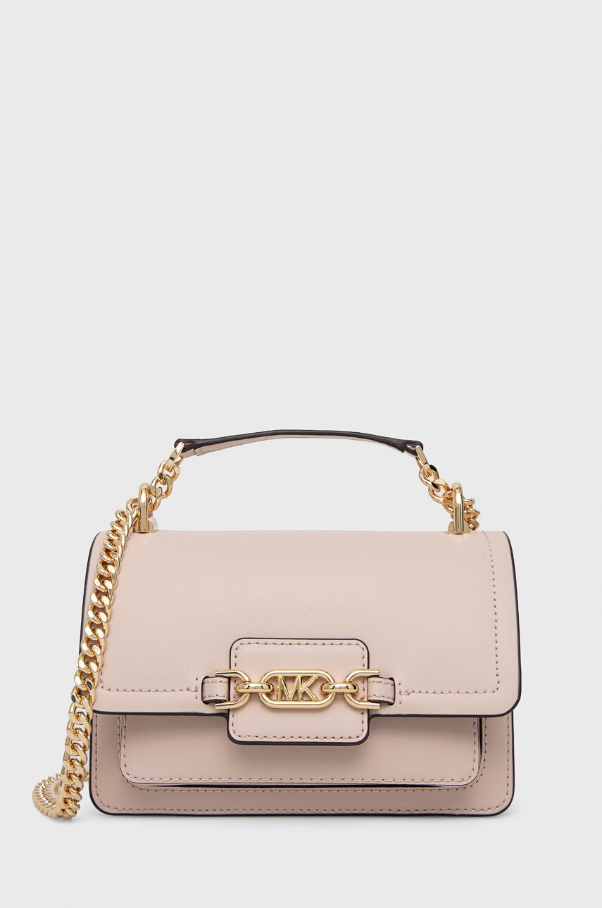 

Кожена чанта MICHAEL Michael Kors в розово, Розов