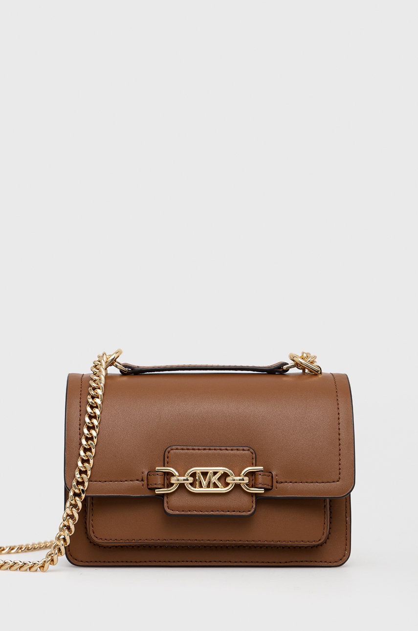 MICHAEL Michael Kors poseta de piele culoarea maro