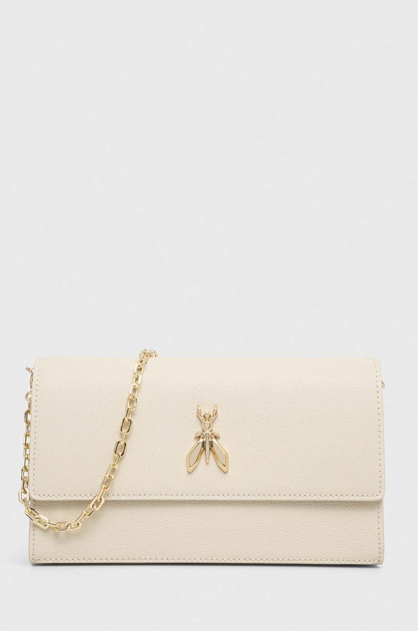 

Кожена чанта Patrizia Pepe в червено 8B0069 L001, Бежов