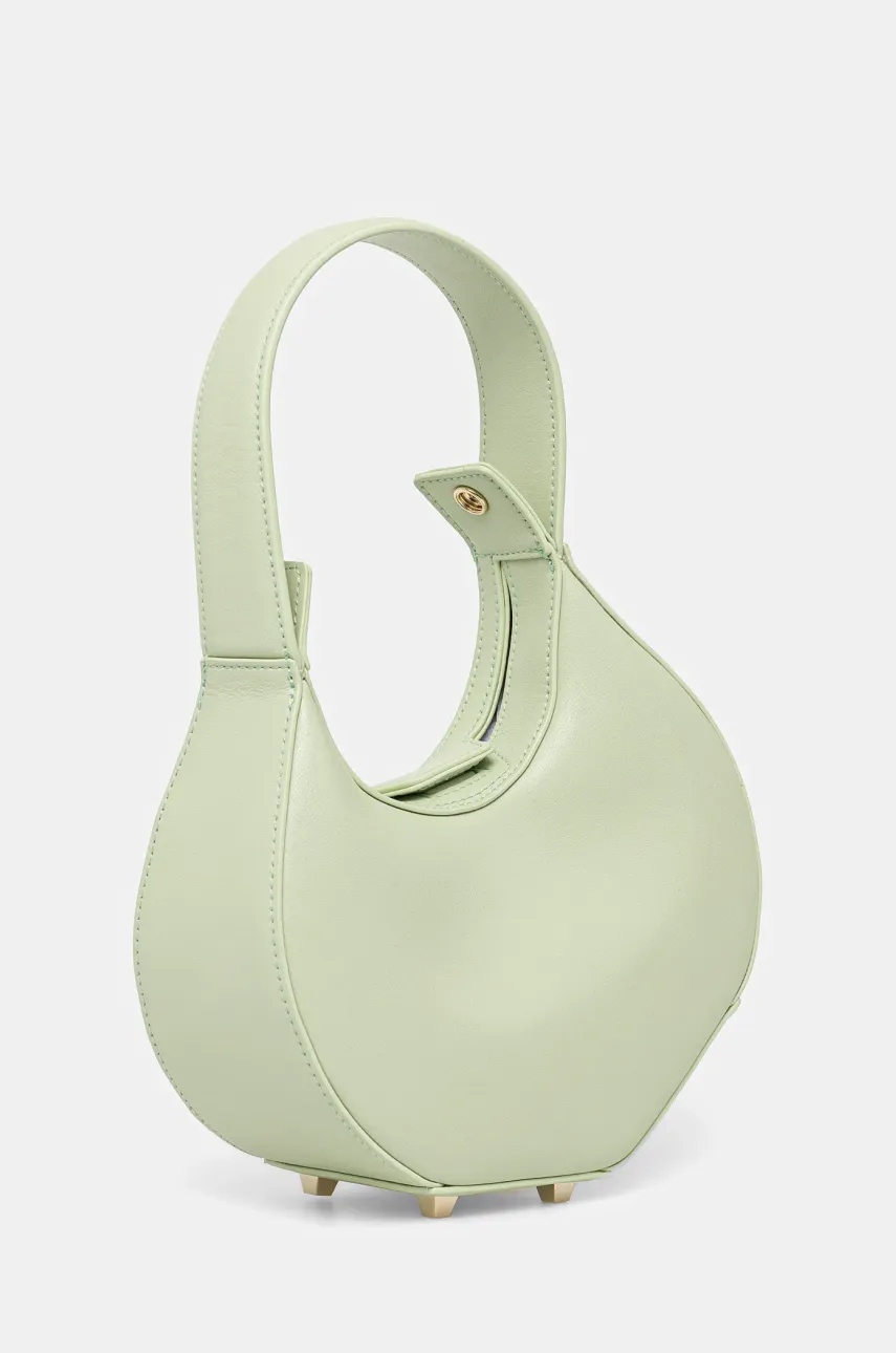 Кожаная сумочка Patrizia Pepe цвет бежевый 8B0074 L047 Кожаная сумочка Patrizia Pepe цвет бежевый 8B0074 L047