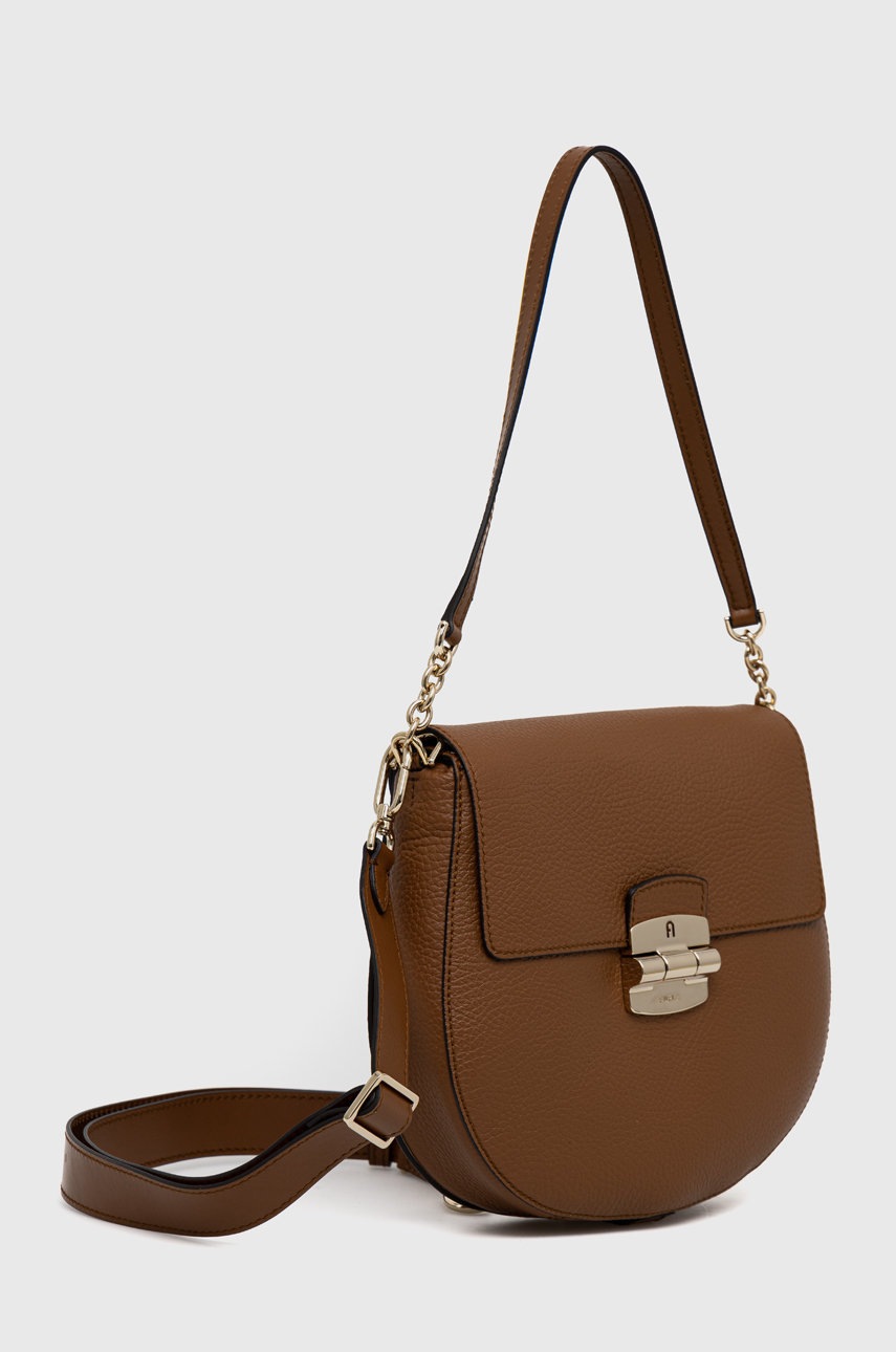 

Шкіряна сумочка Furla колір коричневий