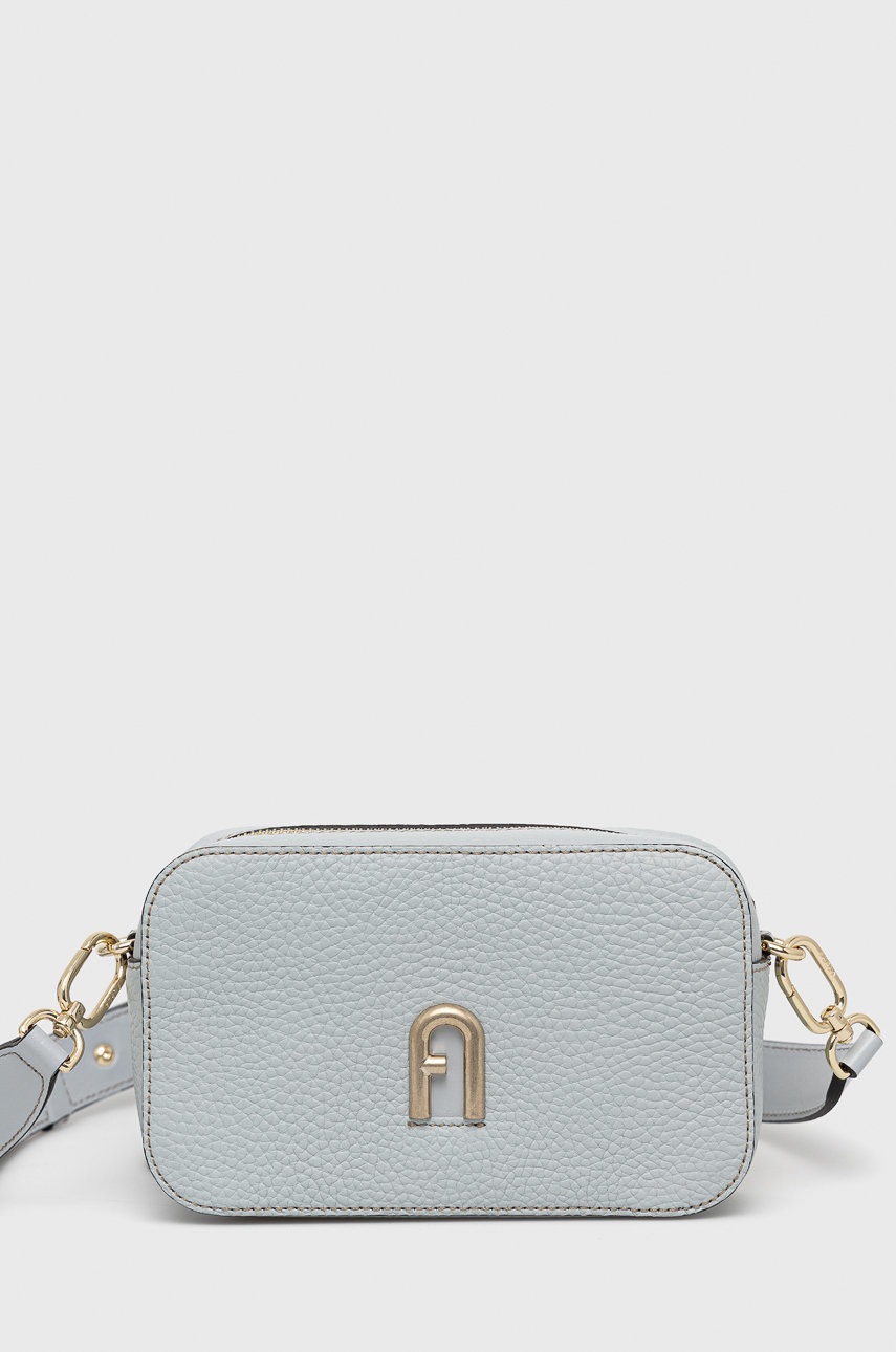 

Кожена чанта Furla, Син