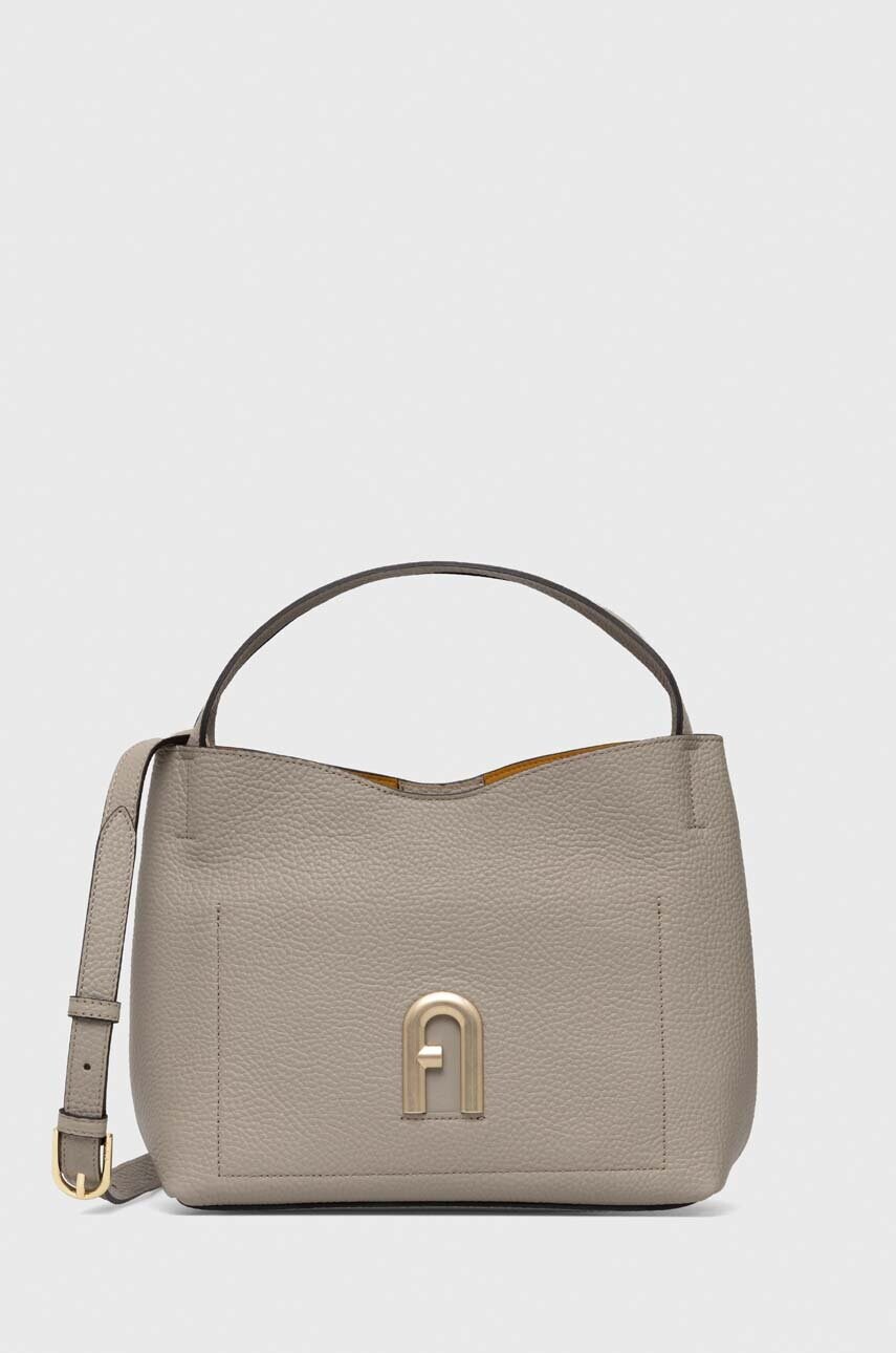 

Шкіряна сумочка Furla колір сірий