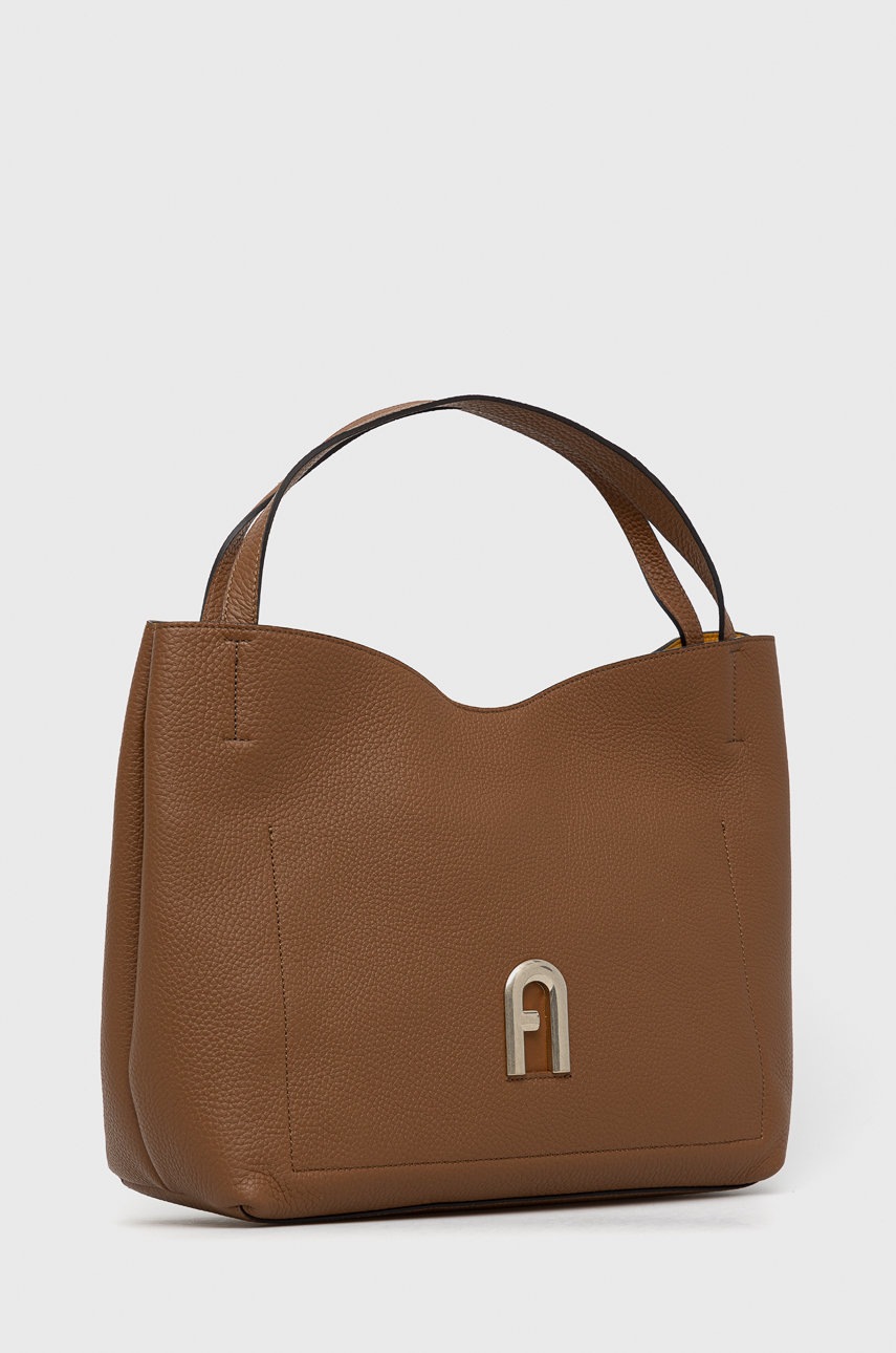 

Кожаная сумочка Furla цвет коричневый