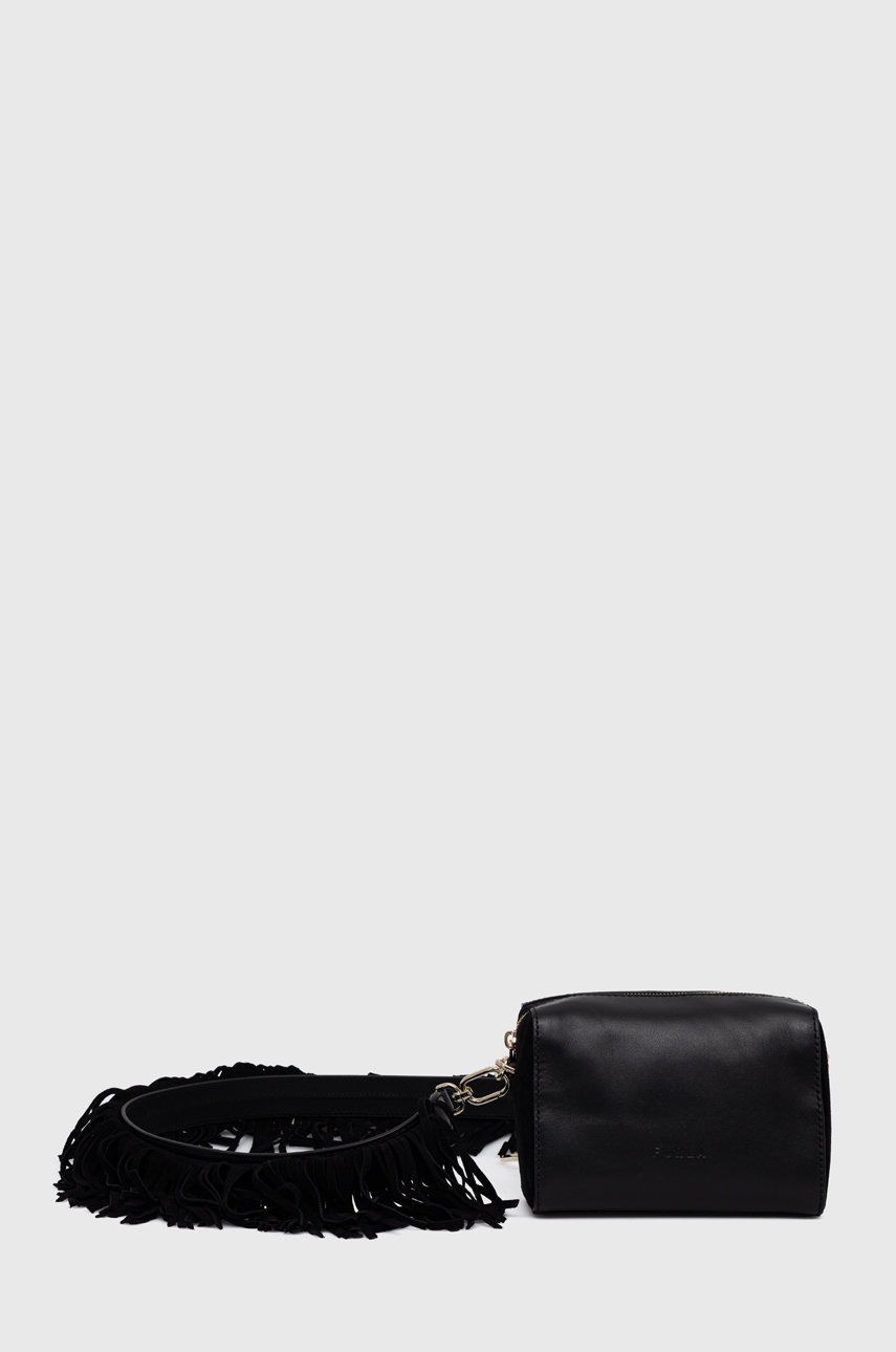 

Шкіряна сумочка Furla колір чорний