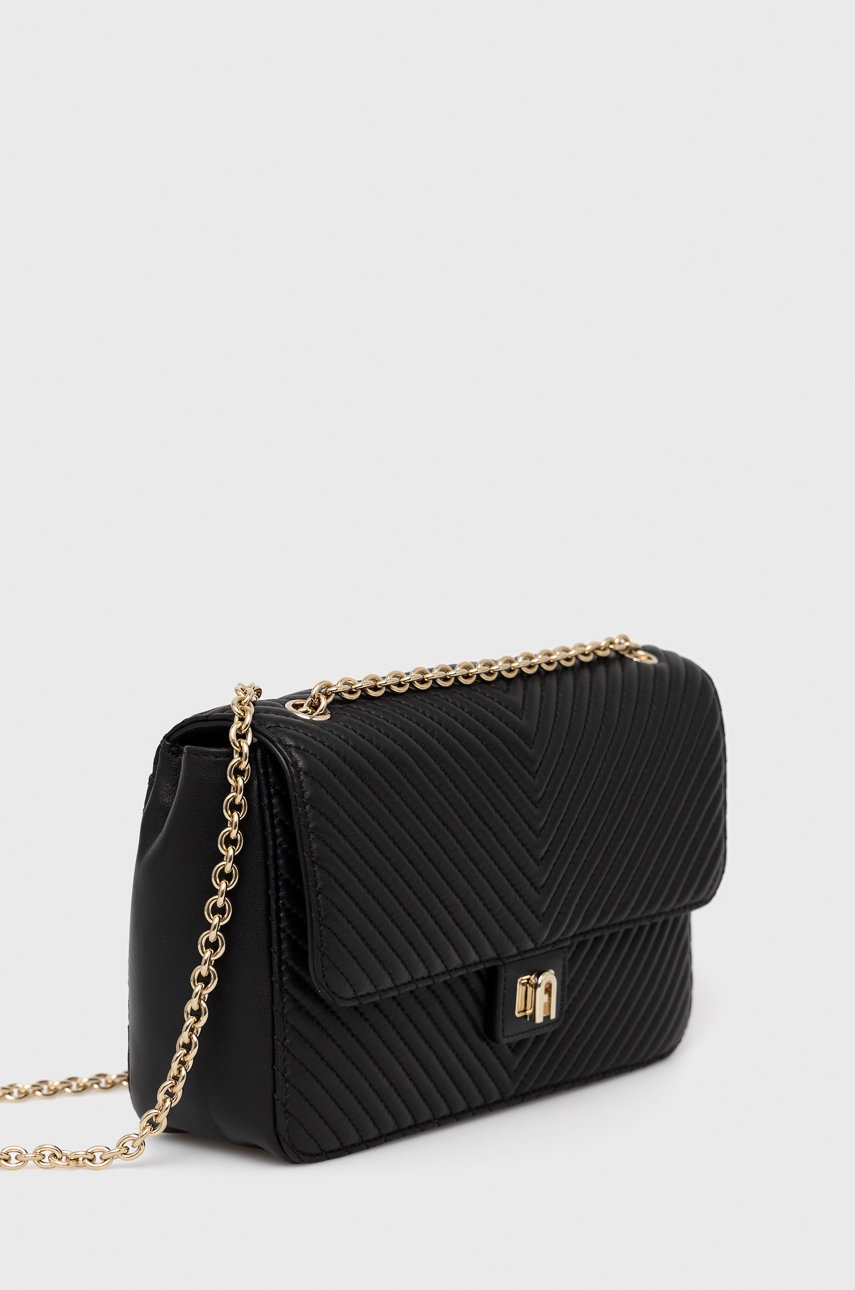 

Шкіряна сумочка Furla колір чорний