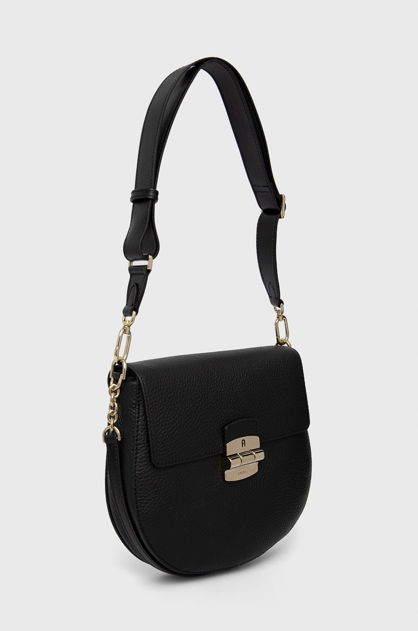 

Шкіряна сумочка Furla колір чорний