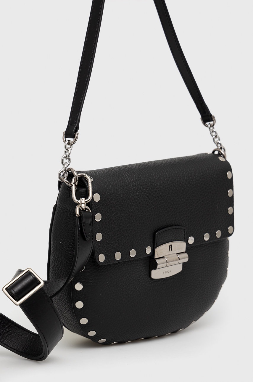 

Шкіряна сумочка Furla колір чорний