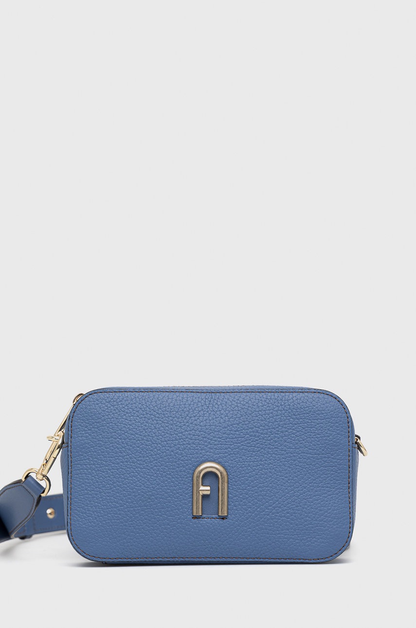 

Кожена чанта Furla, Син