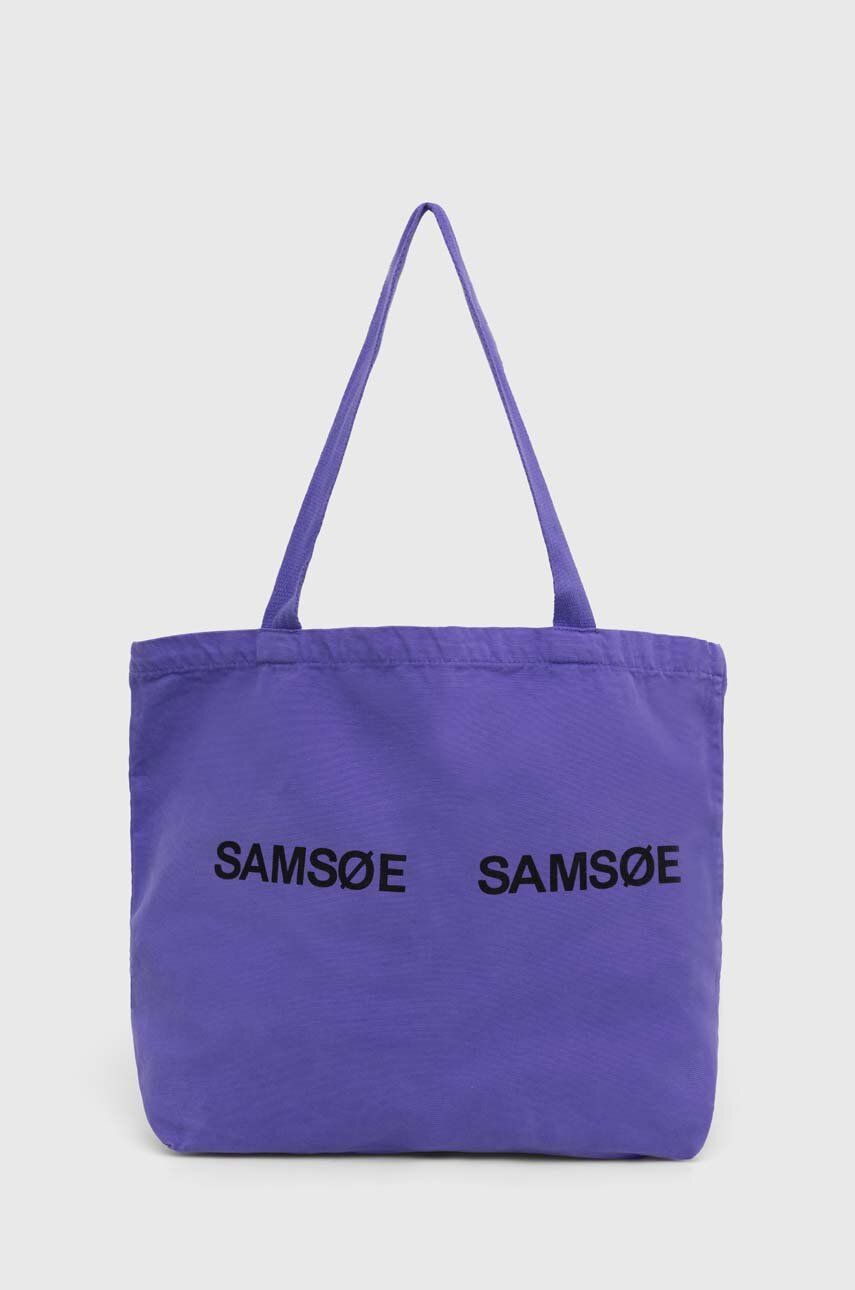 Levně Kabelka Samsoe Samsoe FRINKA fialová barva, F20300113