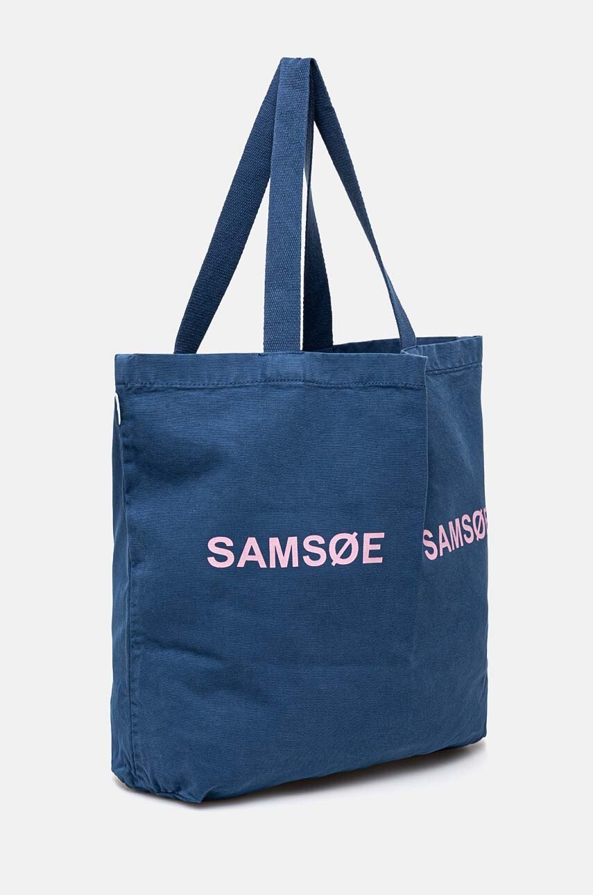 Τσάντα Samsoe Samsoe FRINKA χρώμα: ναυτικό μπλε, F20300113 φωτογραφία