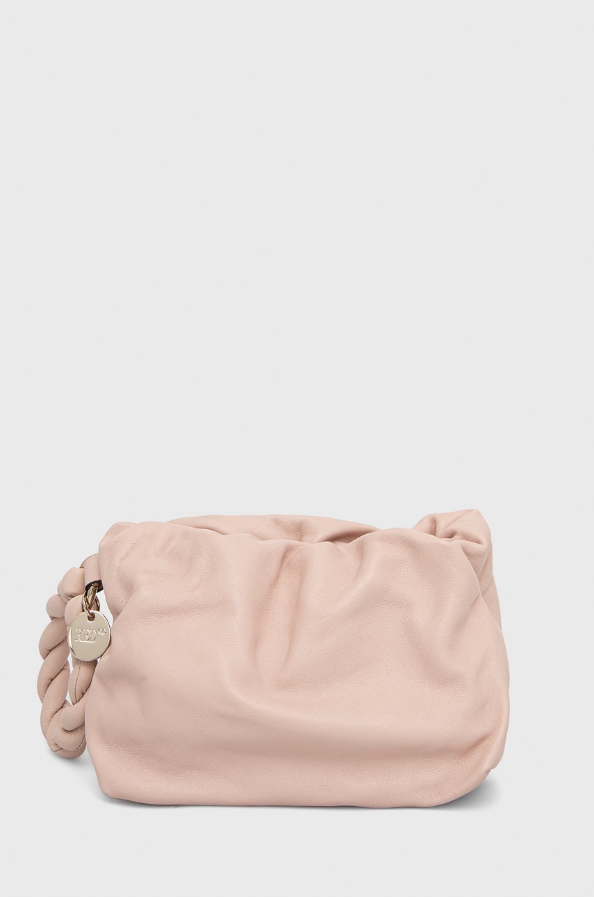 

Кожен клъч Red Valentino в розово, Розов