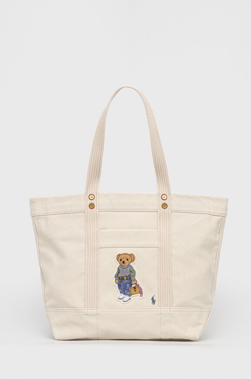 

Чанта Polo Ralph Lauren в бежово, Бежов