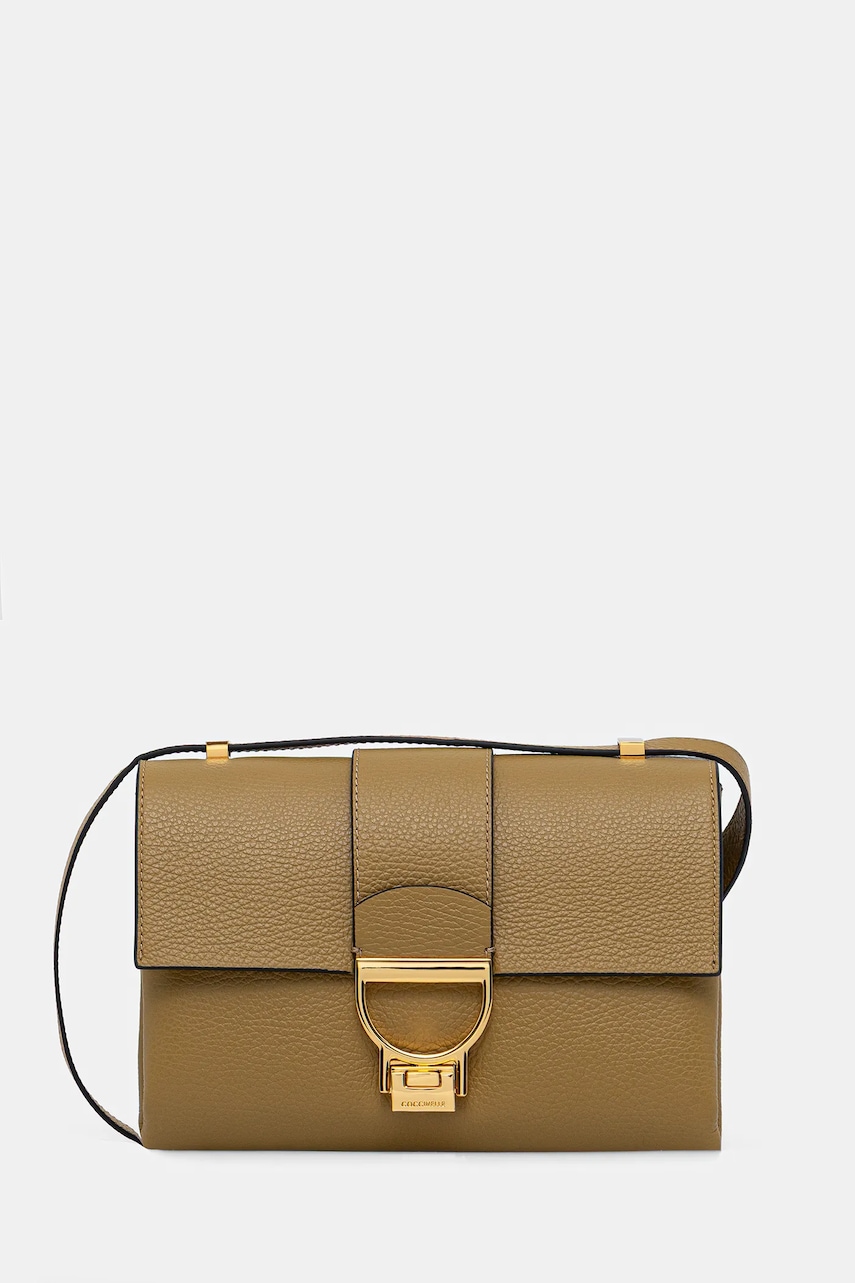 Coccinelle poșetă de piele culoarea gri, E1 MD5 12 07 01