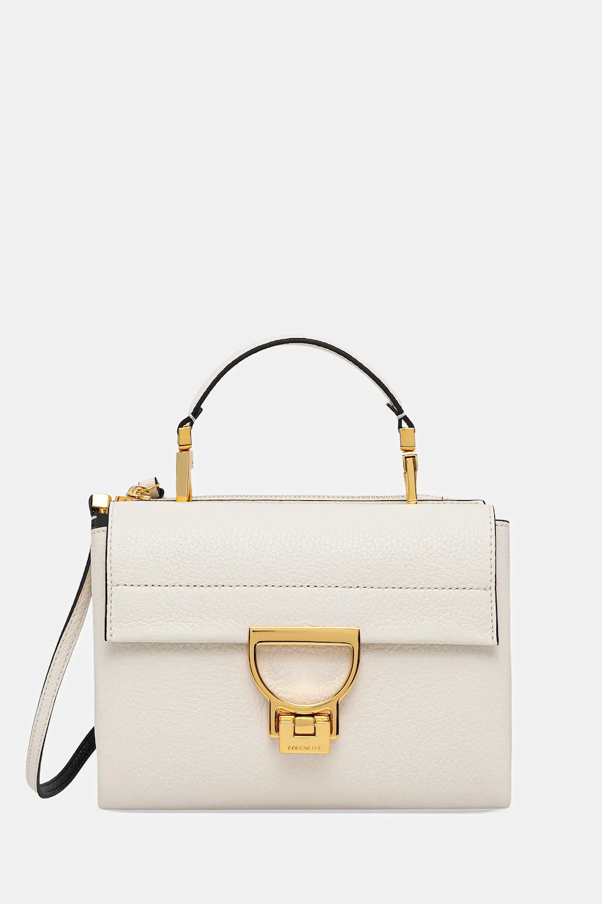 Coccinelle poșetă de piele culoarea negru, E1 MD5 55 B7 01