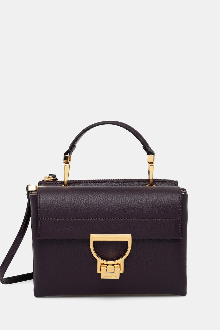 Coccinelle geantă de piele culoarea negru, E1 MD5 55 B7 01