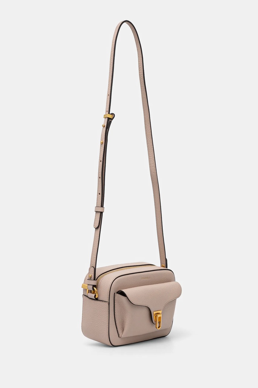 Кожаная сумочка Coccinelle цвет бежевый E1 MF6 15 02 01