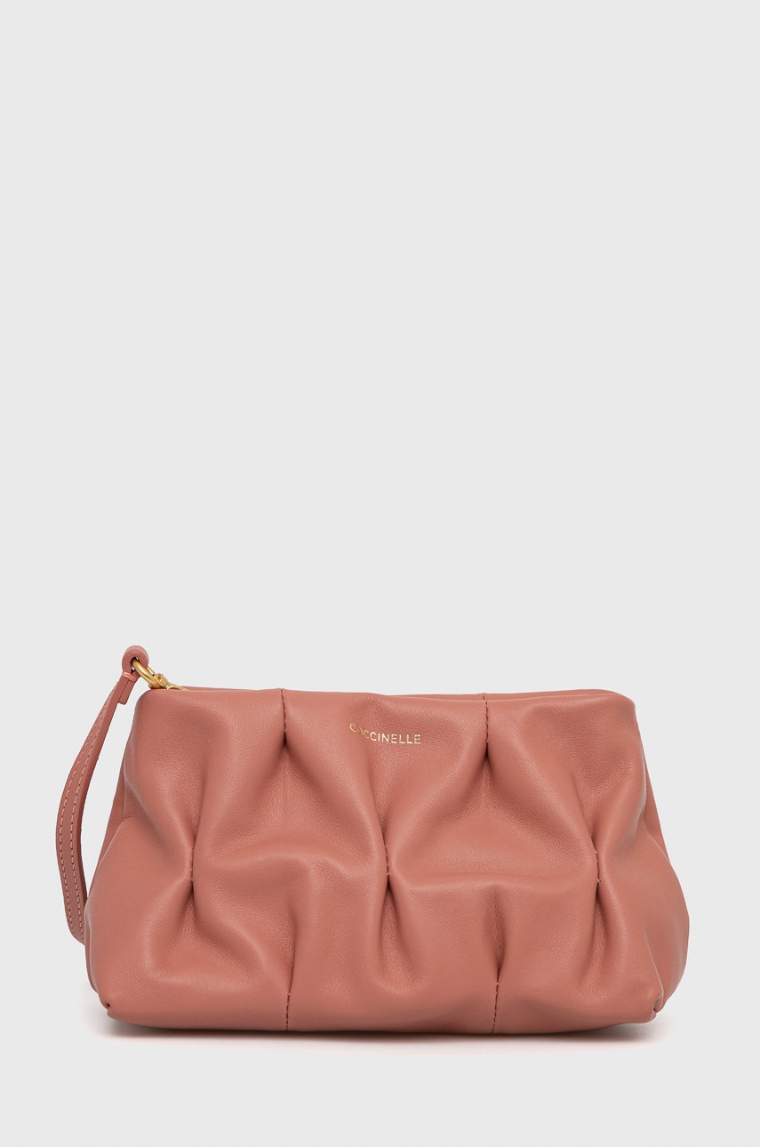 Coccinelle poseta piele culoarea roz