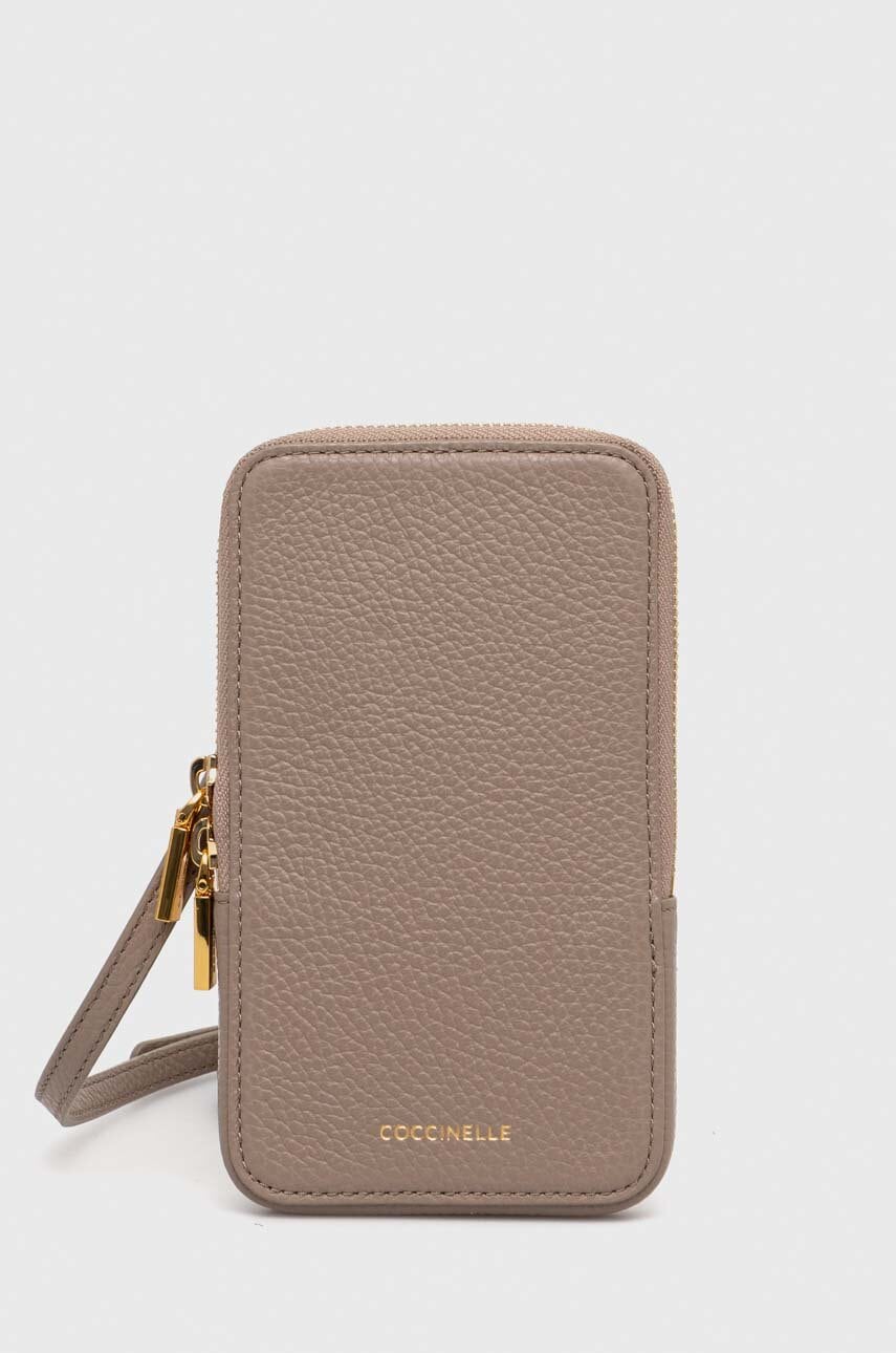 Coccinelle carcasa de telefon culoarea bej