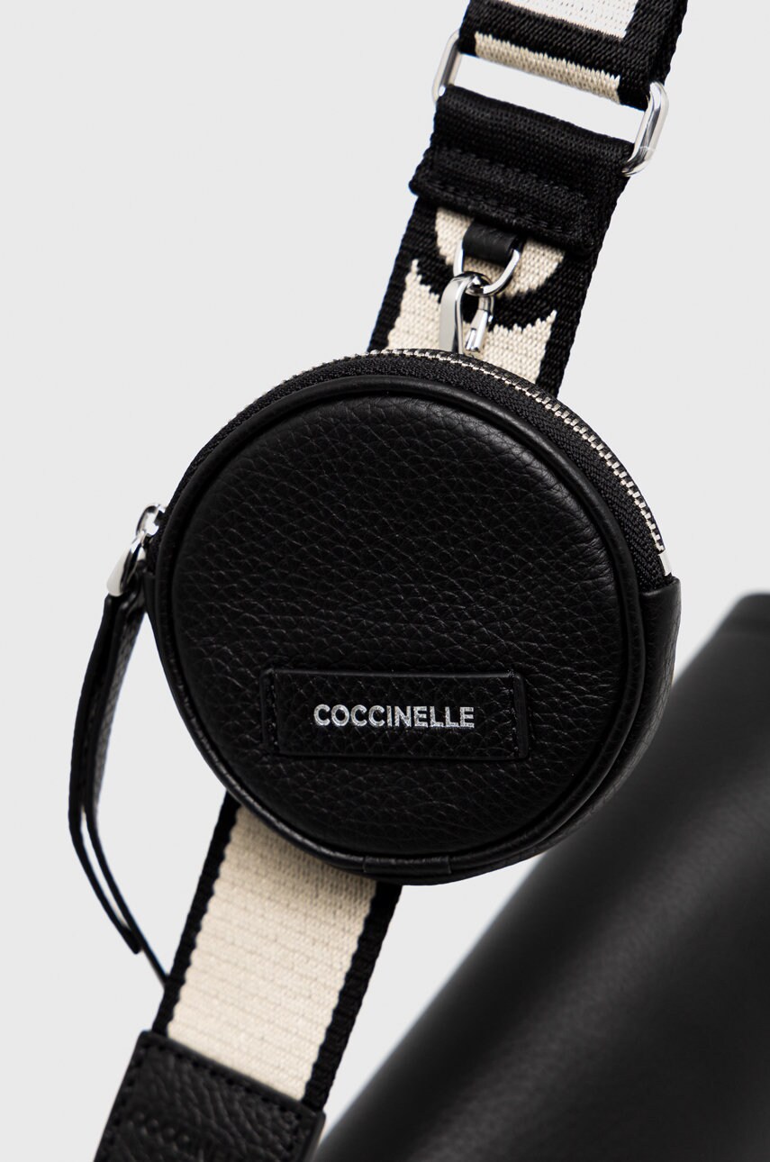 

Шкіряна сумочка Coccinelle колір чорний