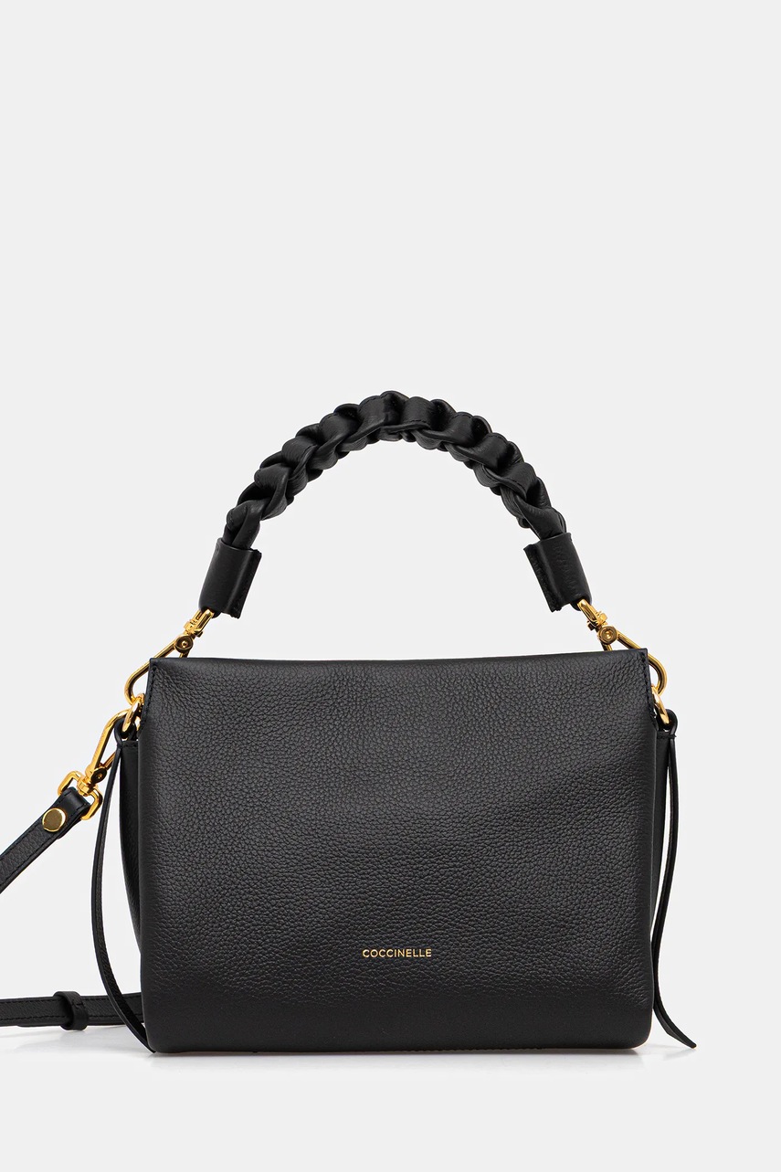 Coccinelle poseta de piele culoarea negru