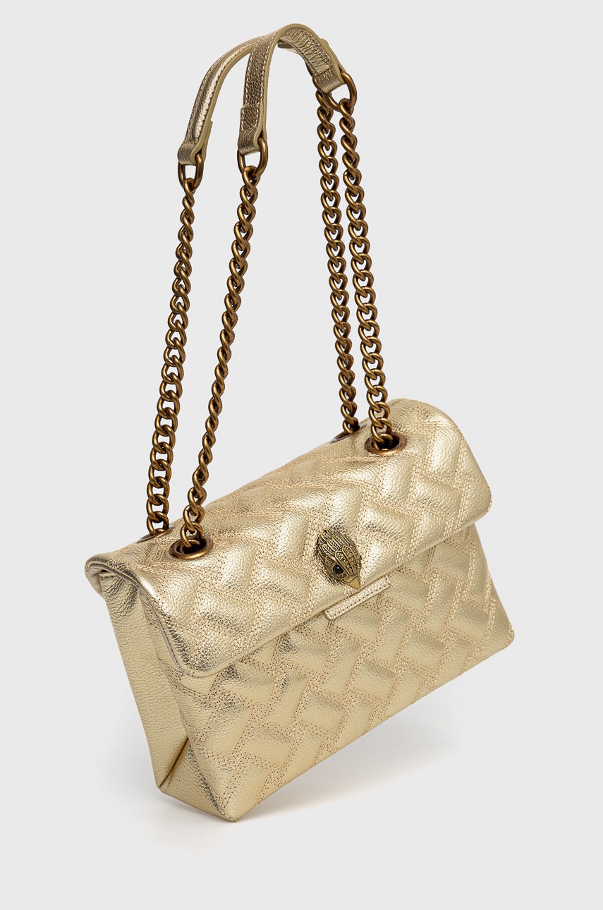 

Кожаная сумочка Kurt Geiger London цвет золотой
