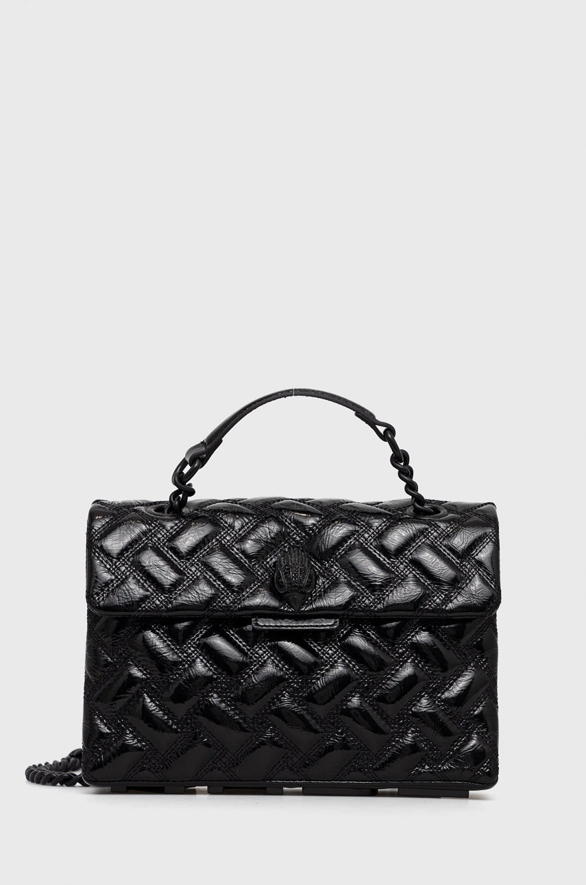 

Кожена чанта Kurt Geiger London в черно, Черен