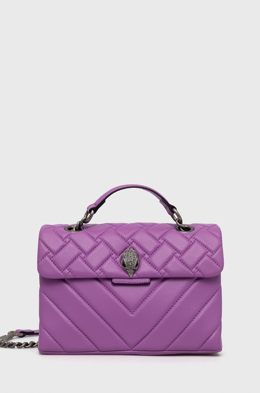 

Кожена чанта Kurt Geiger London в лилаво, Виолетов