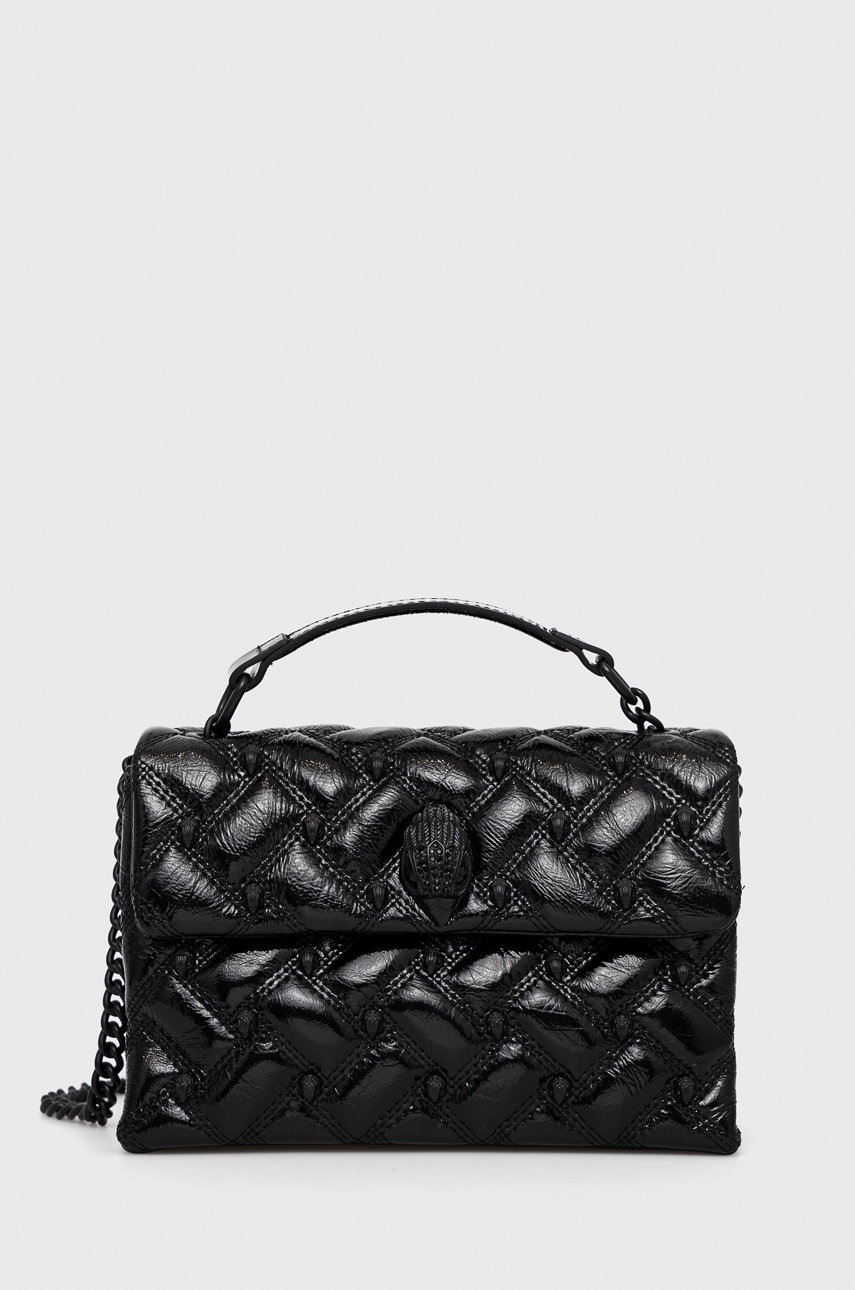 

Кожена чанта Kurt Geiger London в черно, Черен