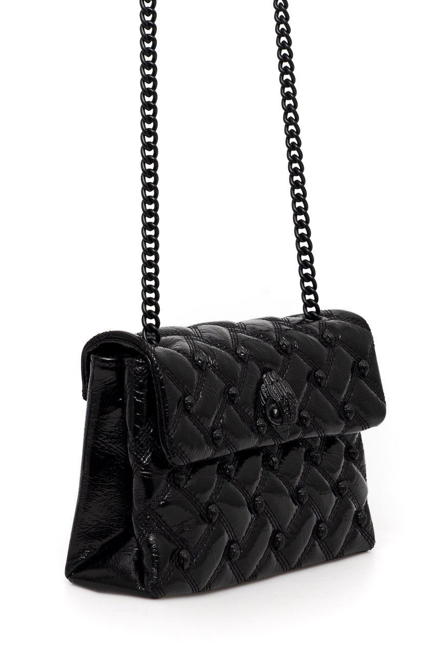 

Шкіряна сумочка Kurt Geiger London колір чорний