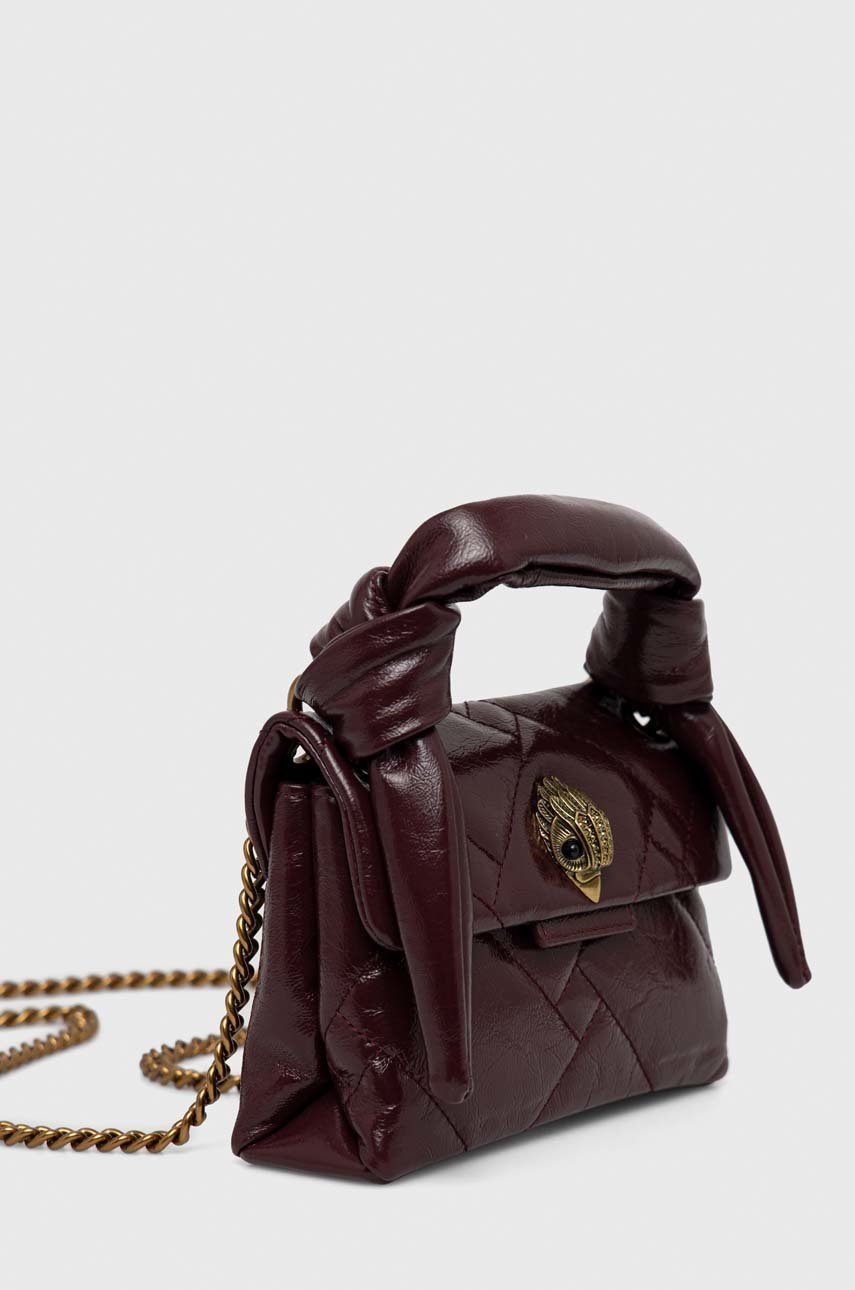 

Шкіряна сумочка Kurt Geiger London колір бордовий