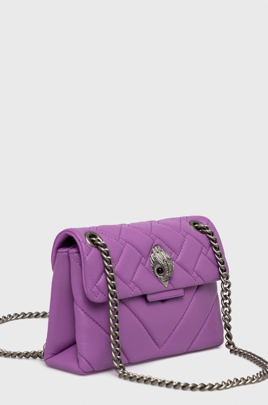 

Шкіряна сумочка Kurt Geiger London колір фіолетовий