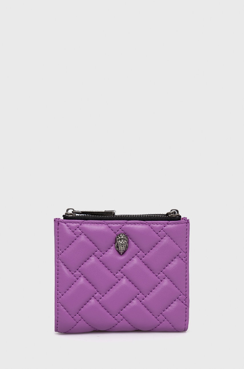 

Кожен портфейл Kurt Geiger London дамски в лилаво, Виолетов
