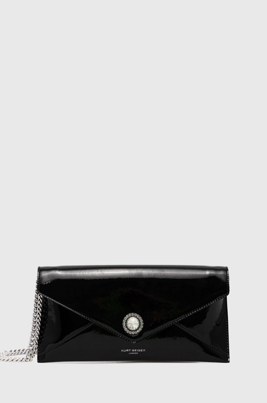

Клъч Kurt Geiger London в черно, Черен