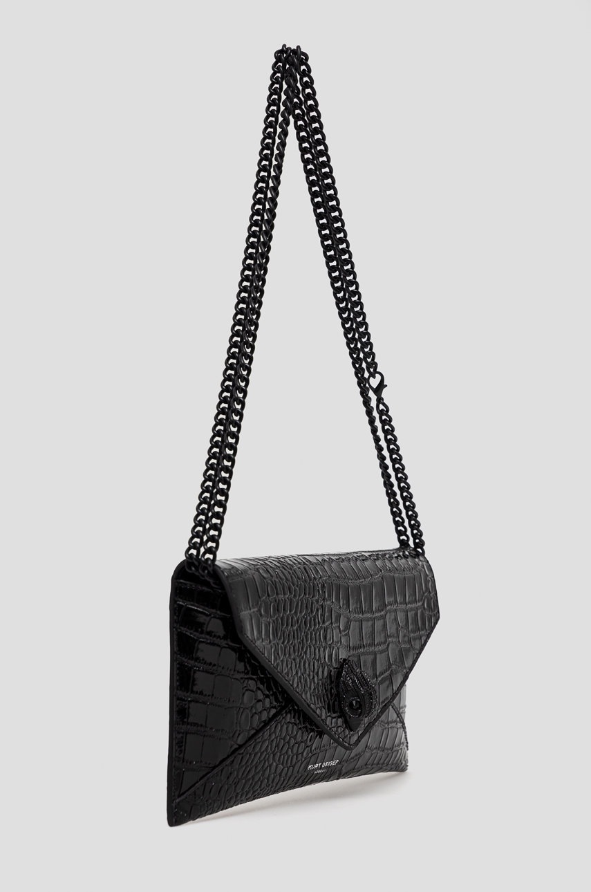 

Кожаная сумка Kurt Geiger London цвет чёрный