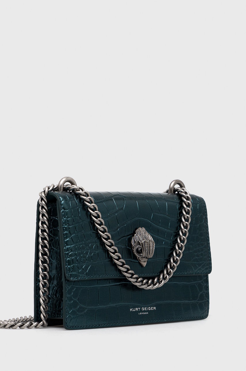 

Кожаная сумочка Kurt Geiger London цвет зелёный