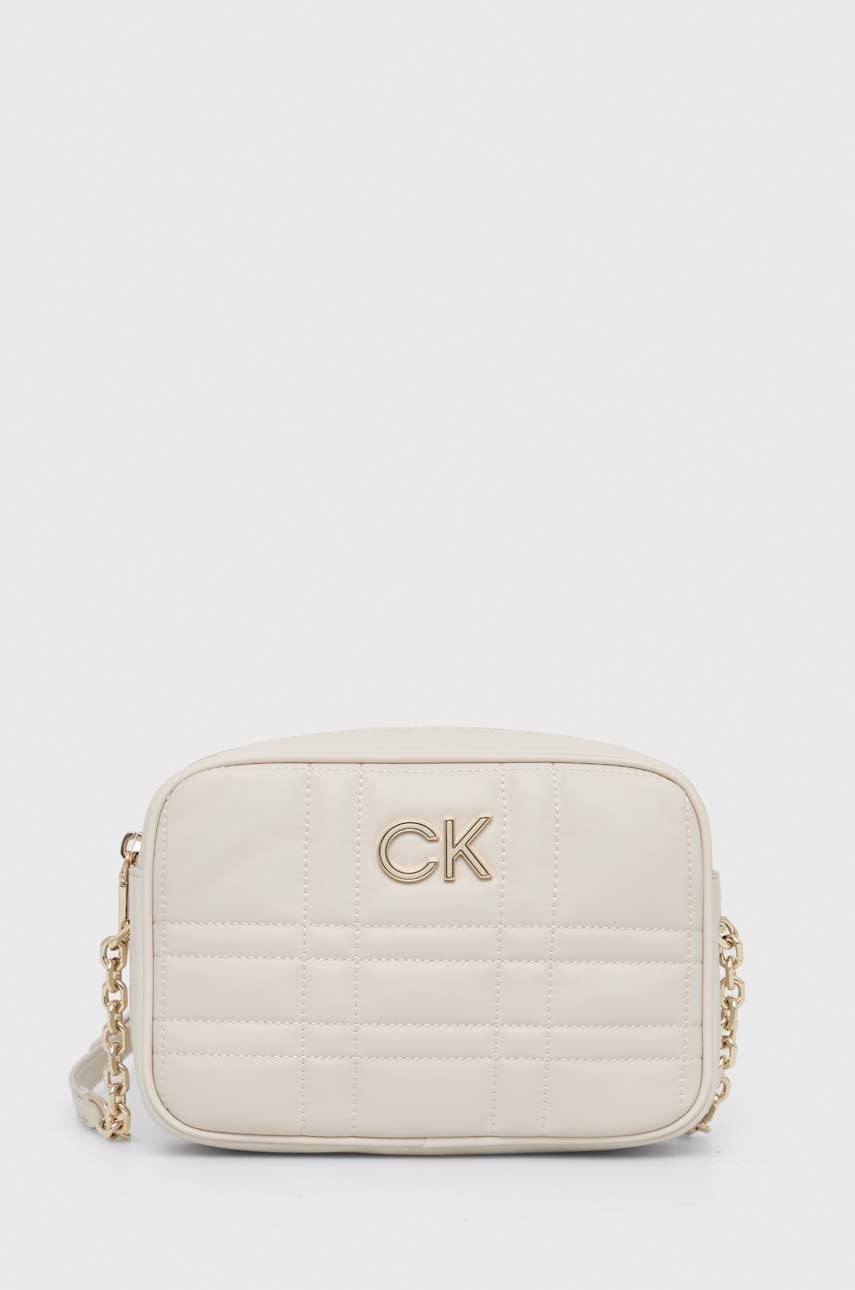 

Чанта Calvin Klein в бежово, Бежов