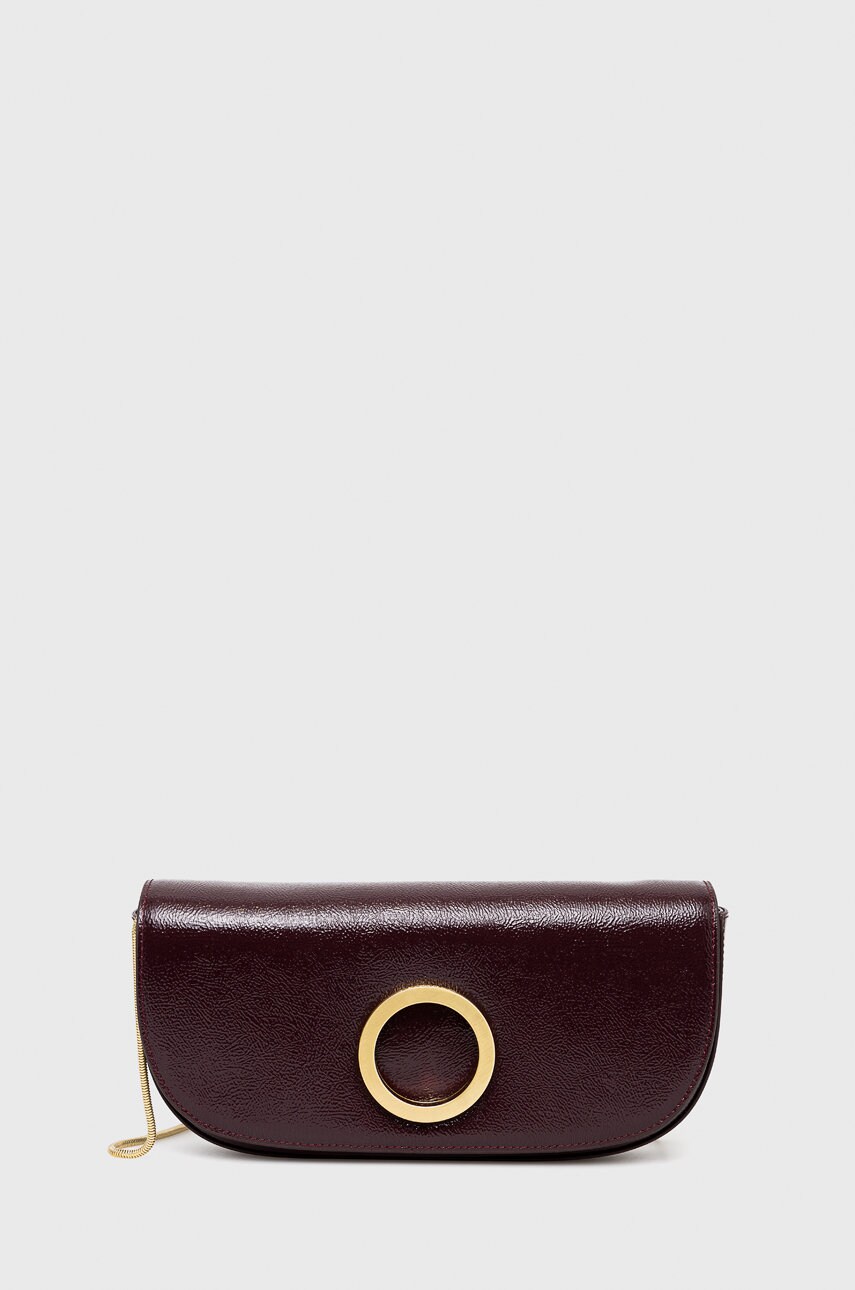 Max&co. poseta piele culoarea bordo