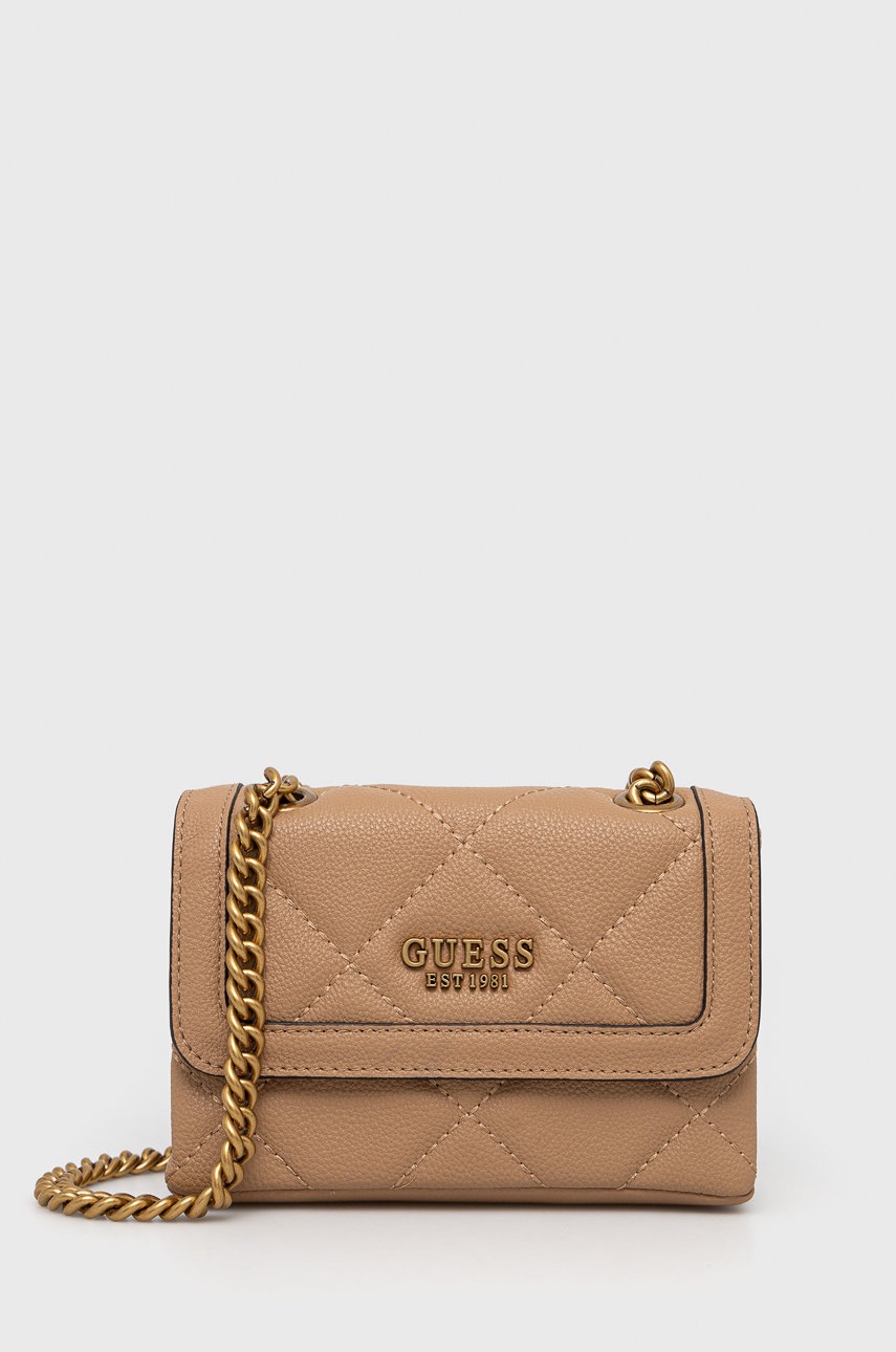 

Сумочка Guess колір бежевий