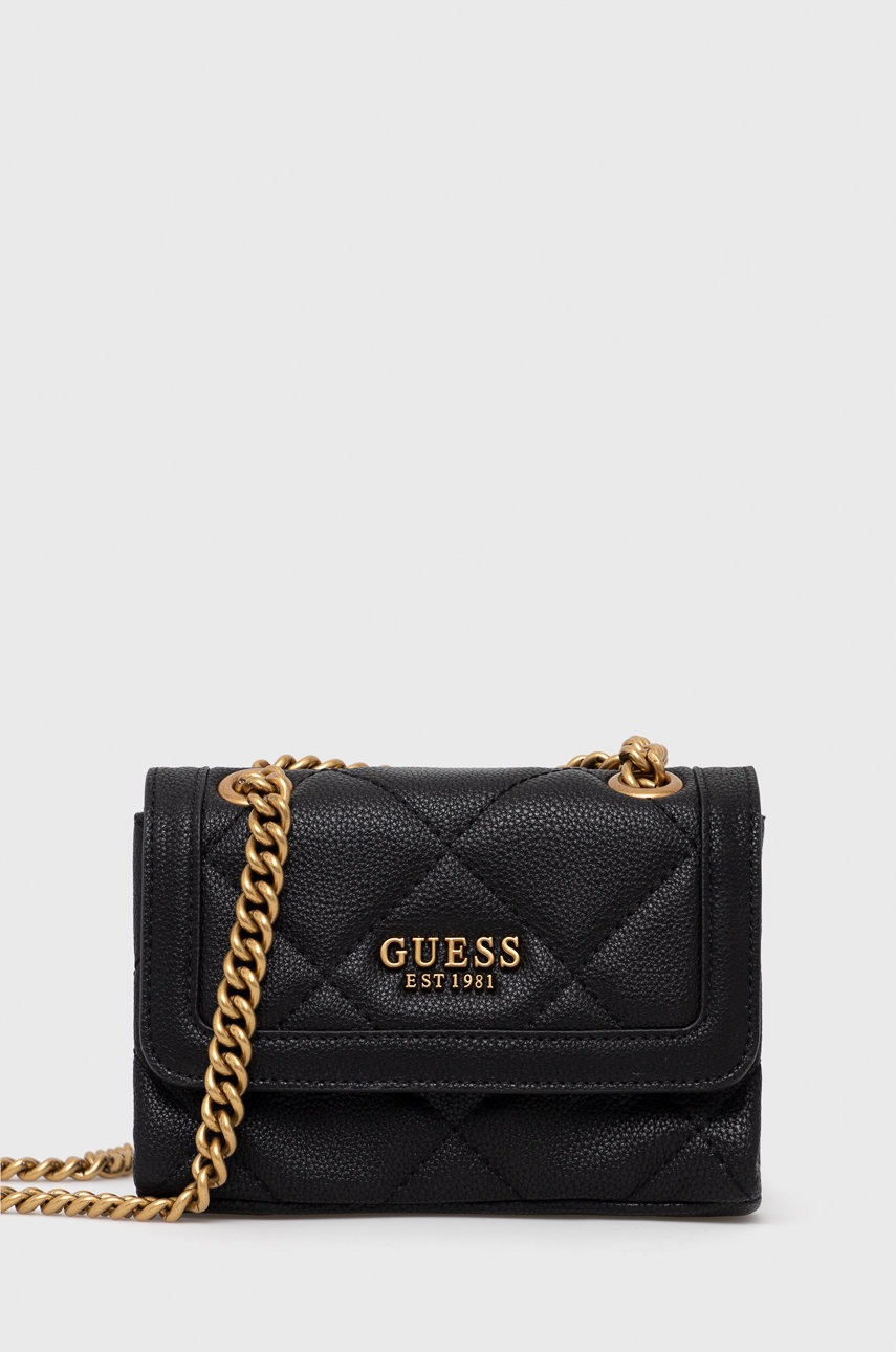 

Чанта Guess в черно, Черен