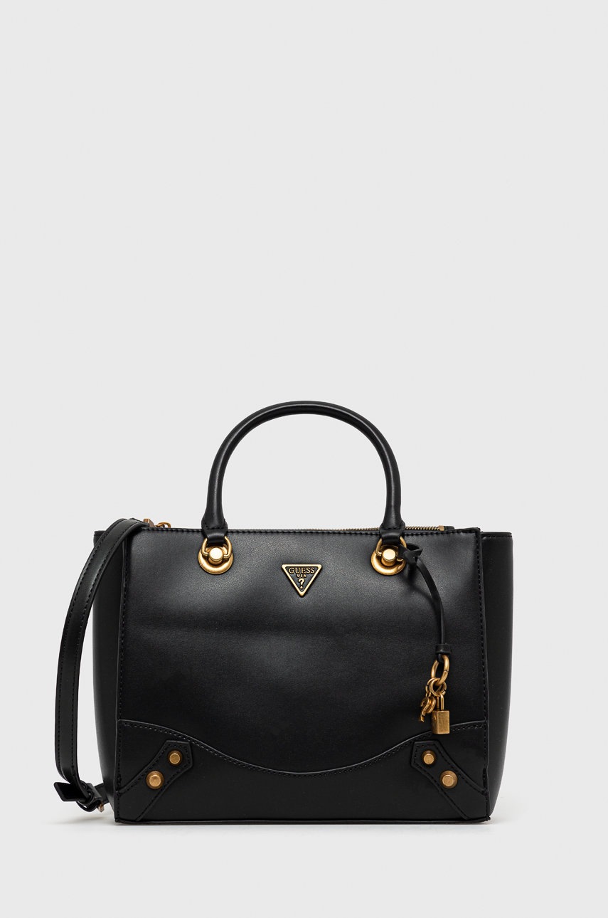 

Чанта Guess в черно, Черен