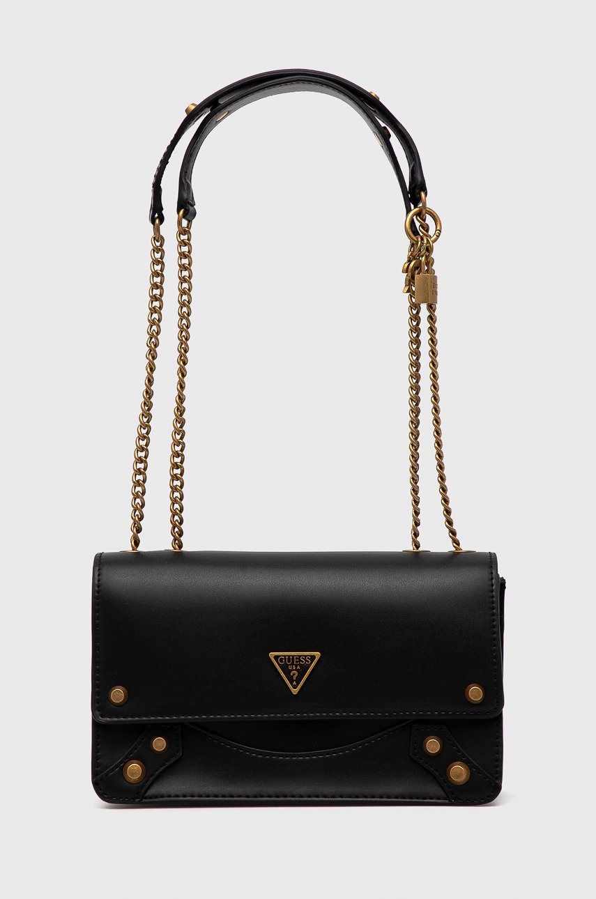 

Чанта Guess в черно, Черен