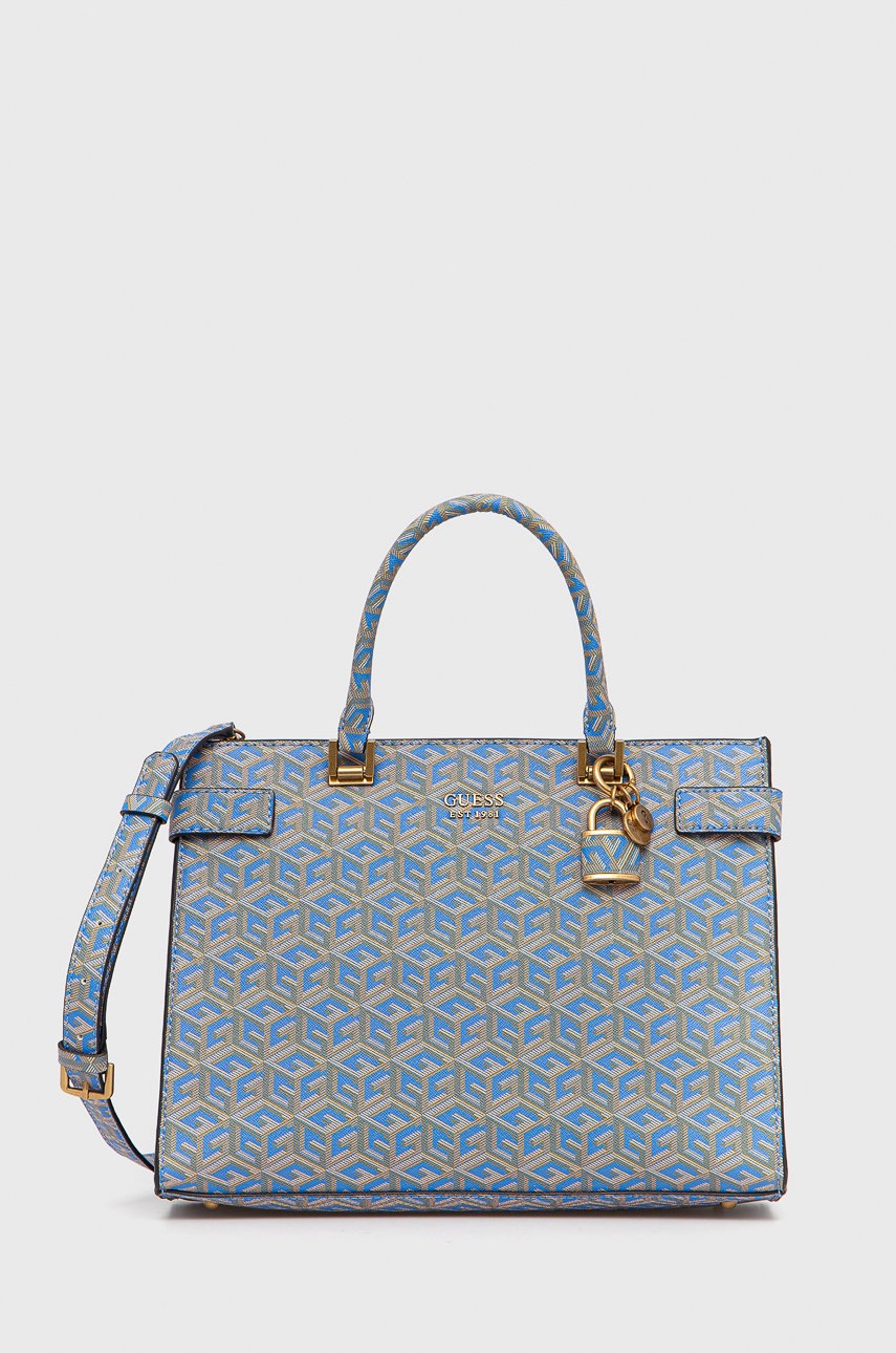 

Чанта Guess в синьо, Син
