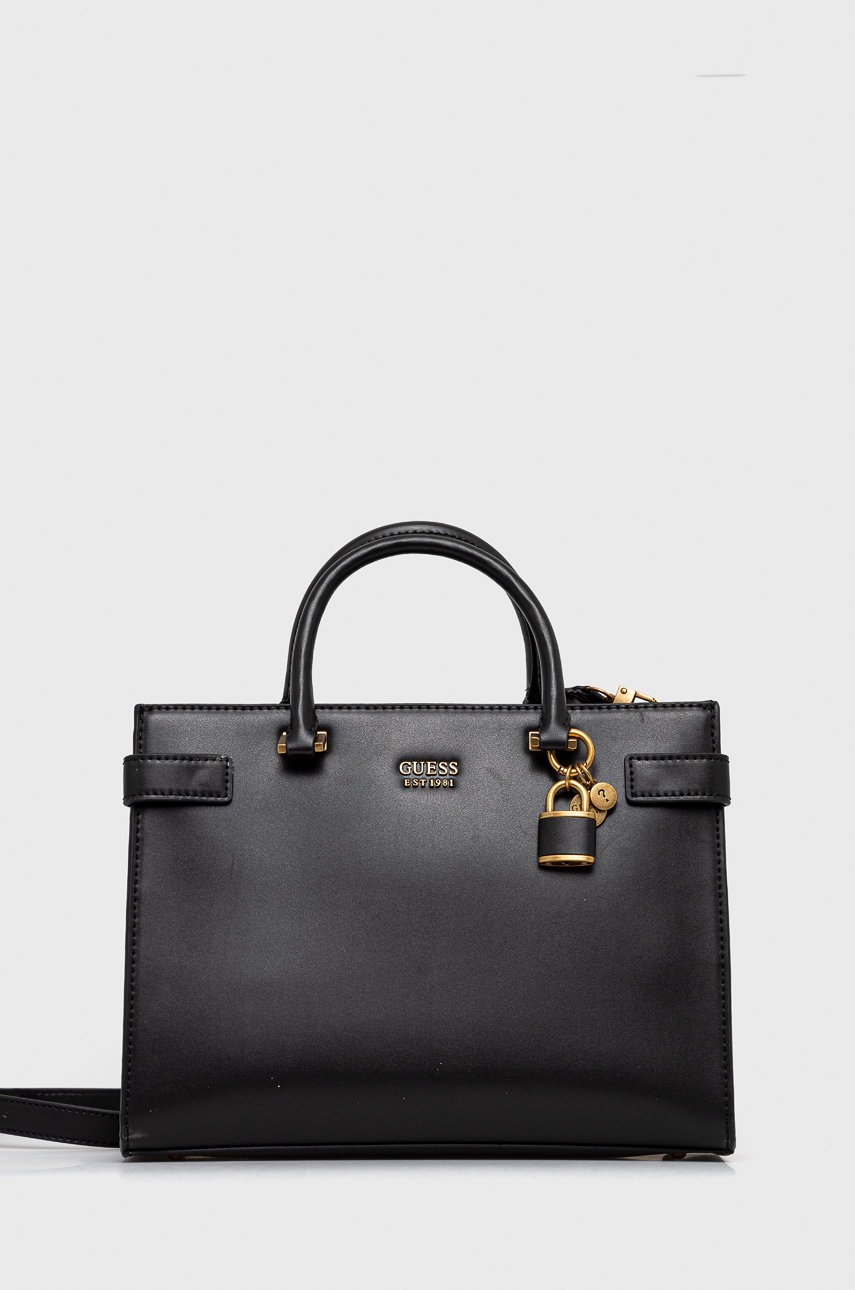 

Чанта Guess в черно, Черен