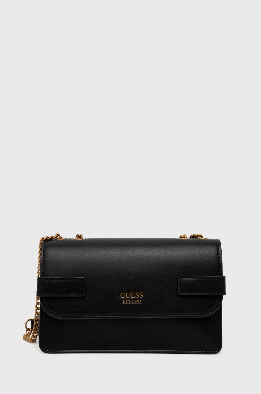 

Чанта Guess в черно, Черен