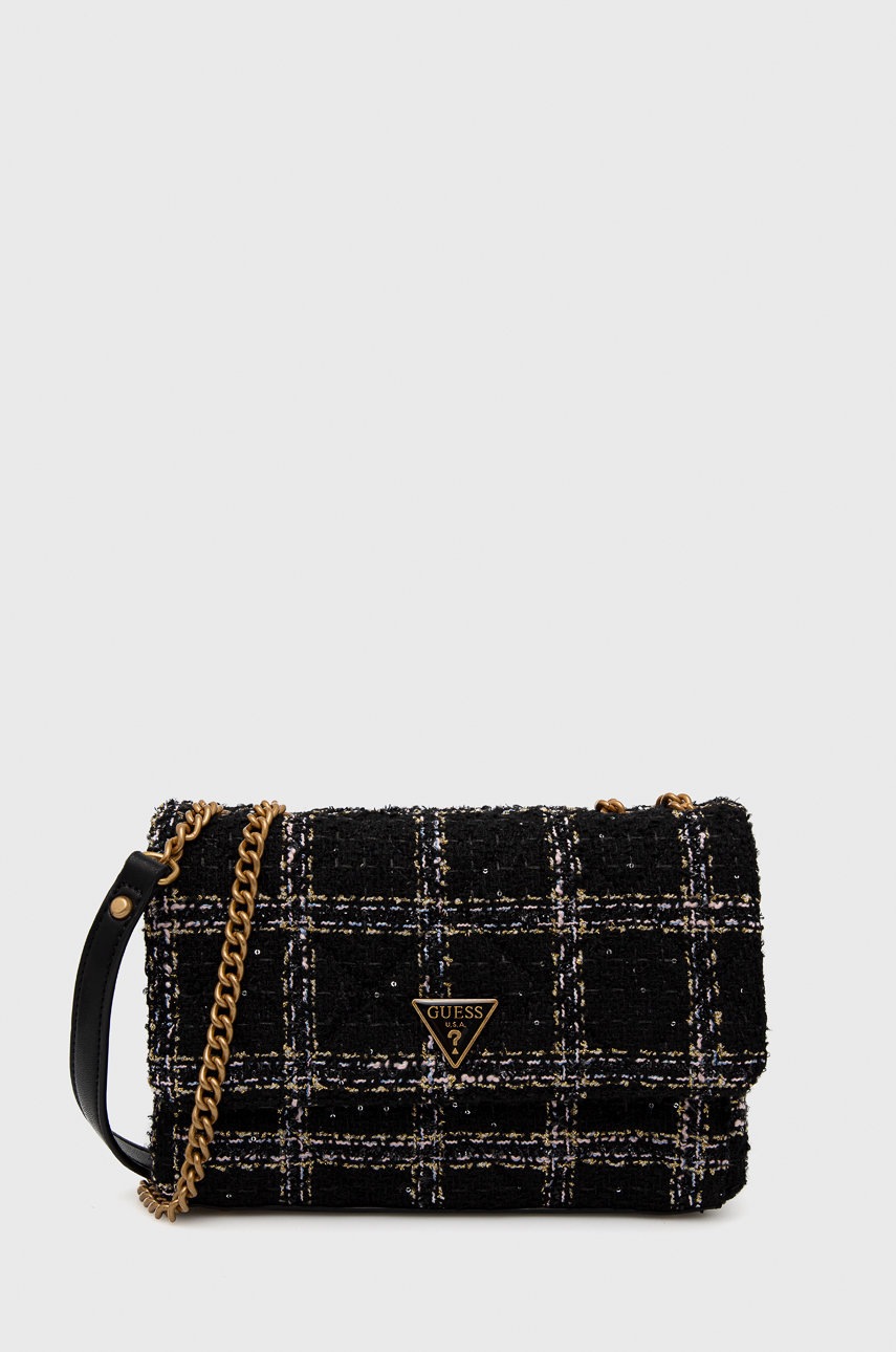 

Чанта Guess в черно, Черен