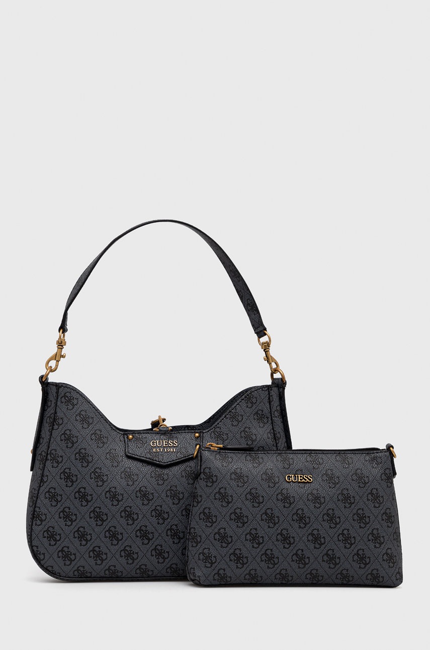 

Чанта Guess в черно, Сив
