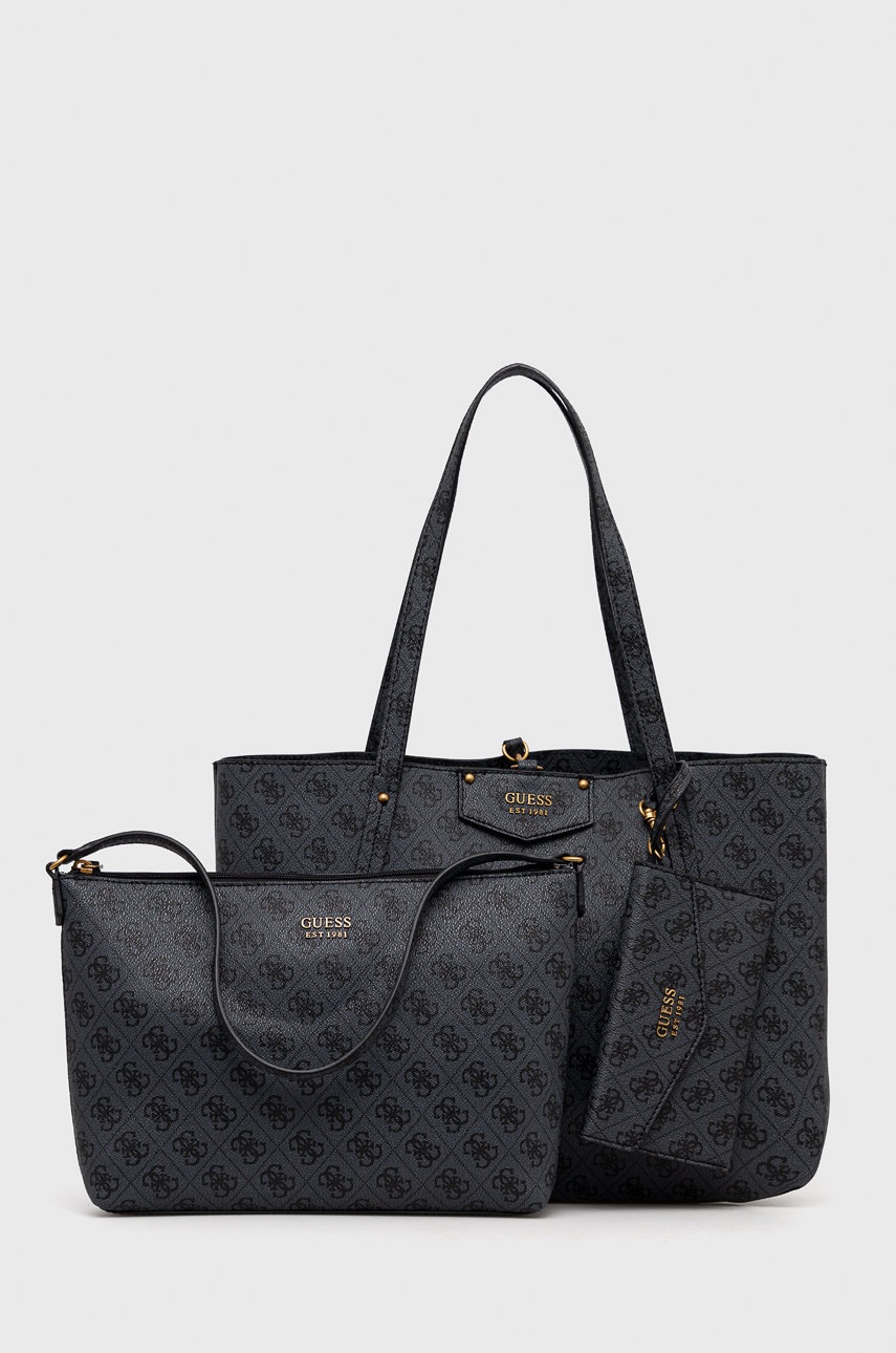

Чанта Guess в черно, Сив