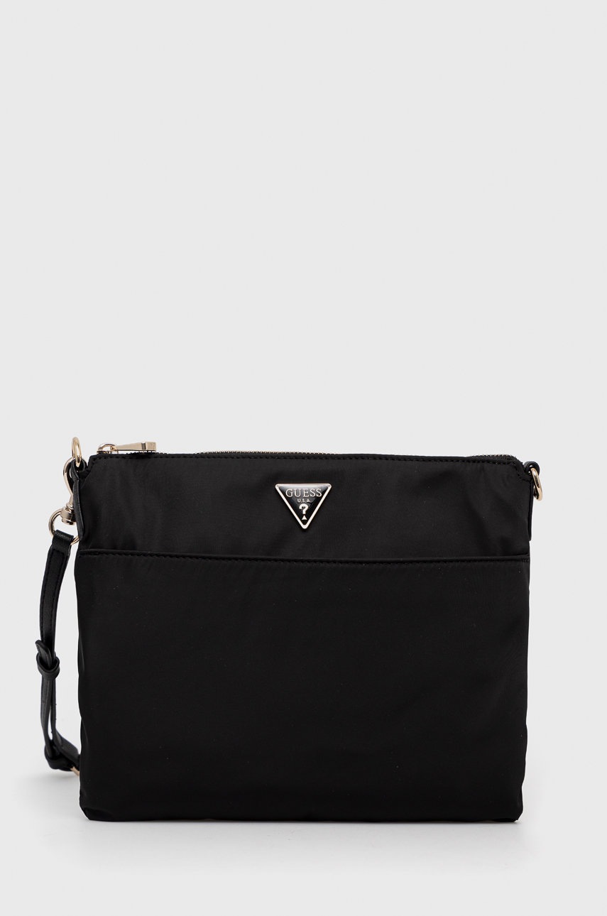 

Чанта Guess в черно, Черен