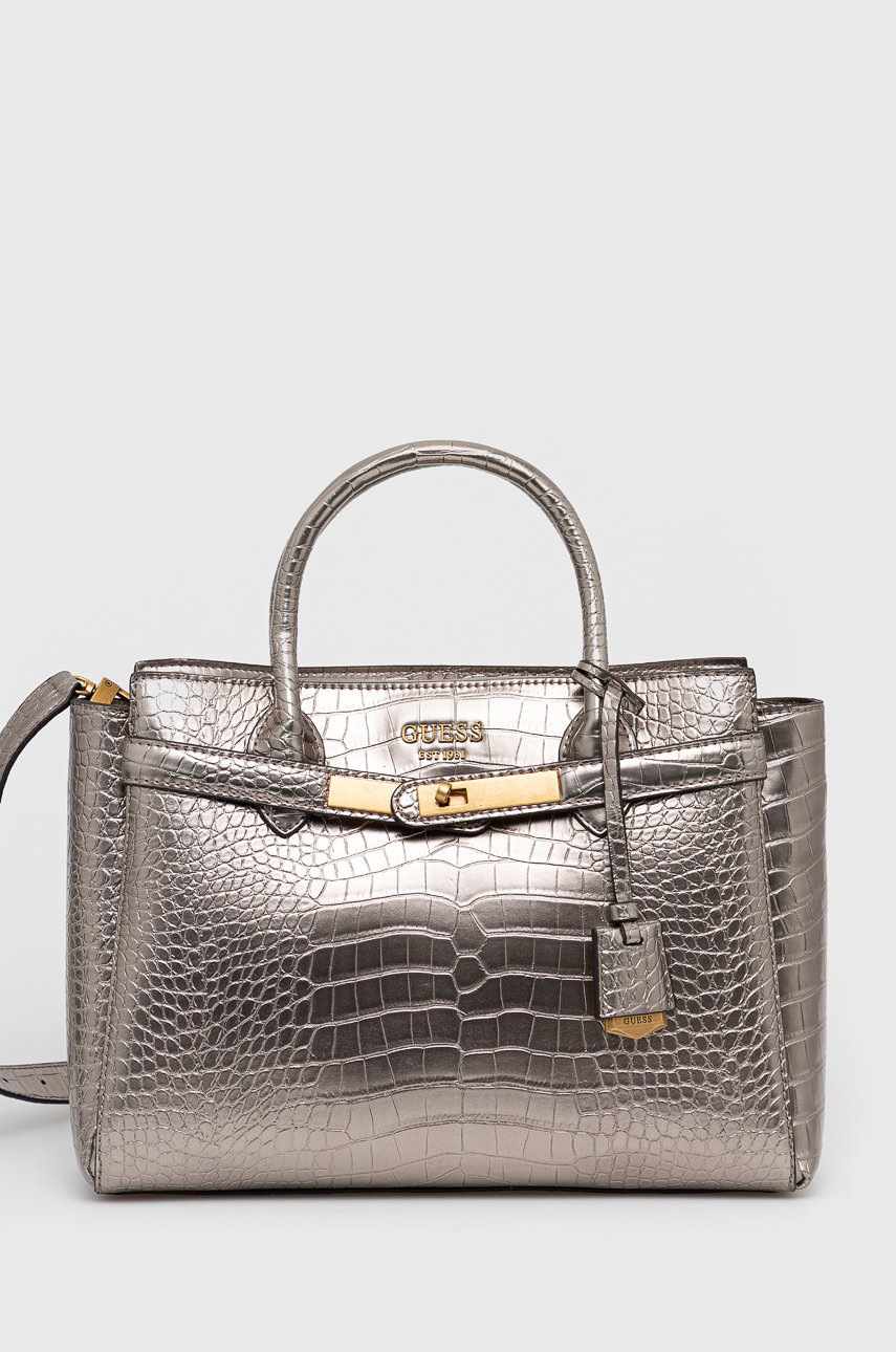 

Чанта Guess в сребристо, Сребърен